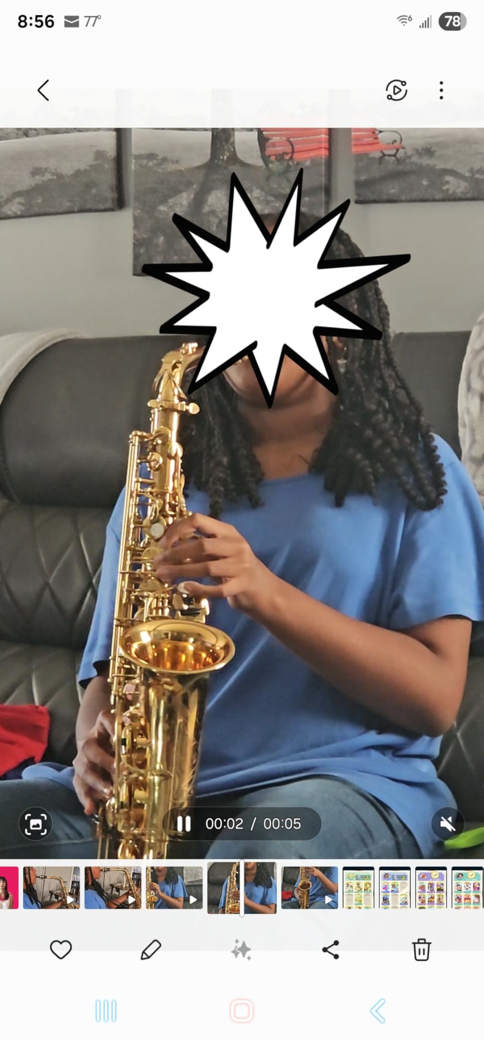 Beginner Alto Saxophone, E Flat - Complete Starter Kit with Case & 10 Reeds, for Adults & Students (Gold) customer photo 2