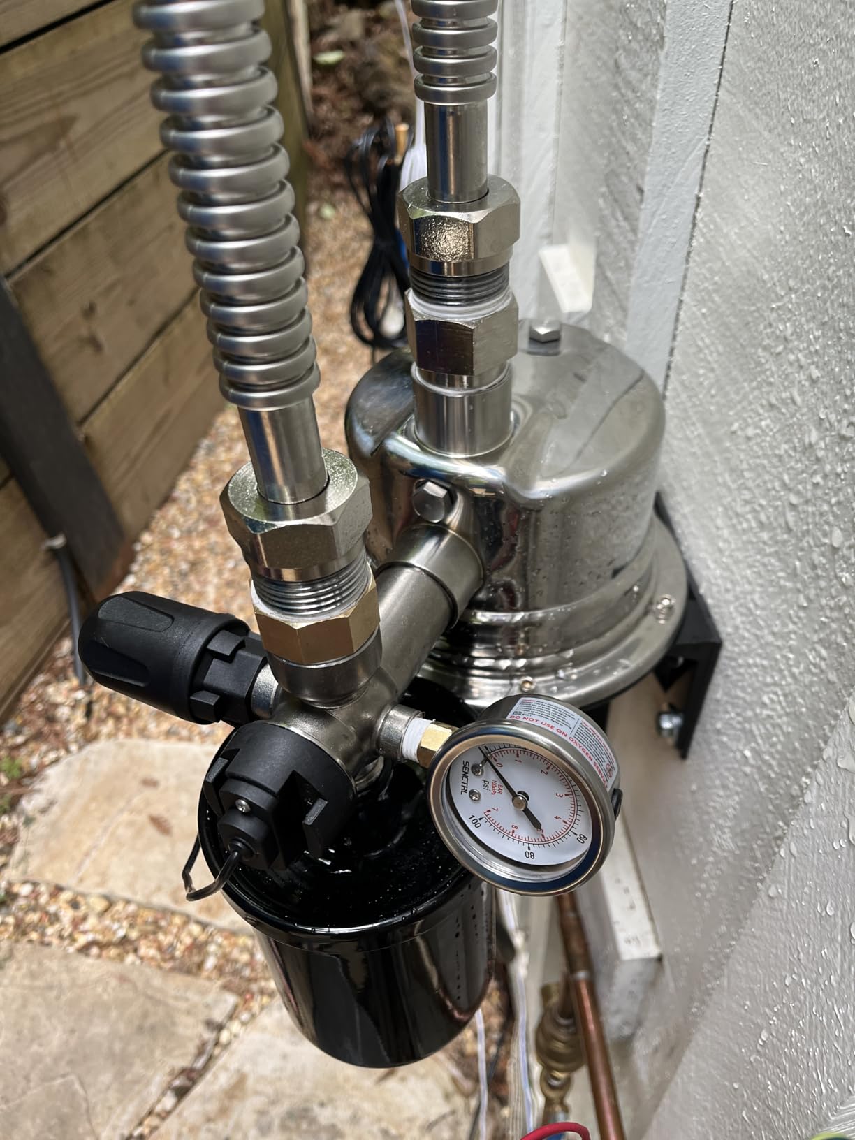 3/4 HP Water Pressure Booster Pump for Home 1050GPH Shallow Well Jet Pump with Pressure Tank Auto ON/OFF Stainless Steel Self-Priming System Pressure Switch for Whole House, Garden, Lawn customer photo 2