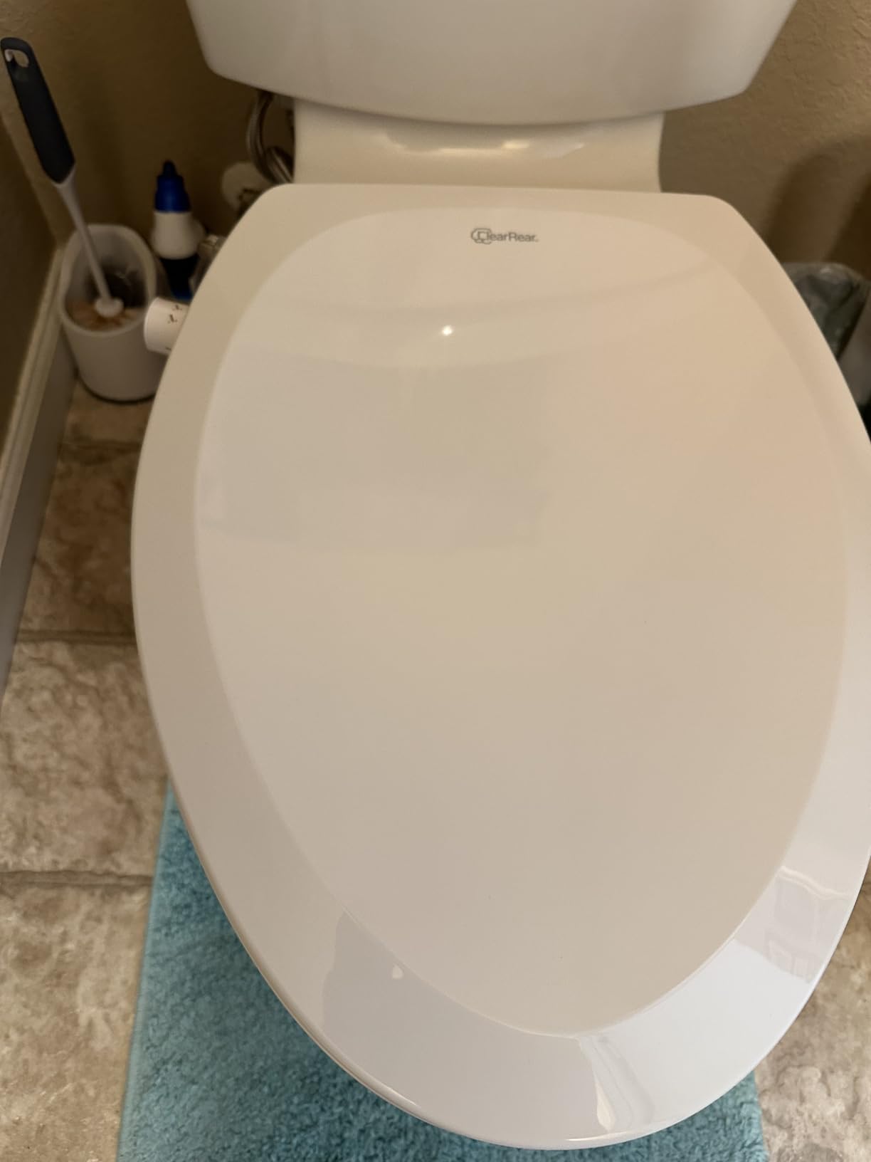 CLEAR REAR Elongated Bidet Toilet Seat - Non Electric Attachment for Toilets, Easy to Install Self Cleaning, Rear & Feminine Wash Nozzles, Adjustable Water Sprayer, Eco Friendly Hygienic Upgrade customer photo 1
