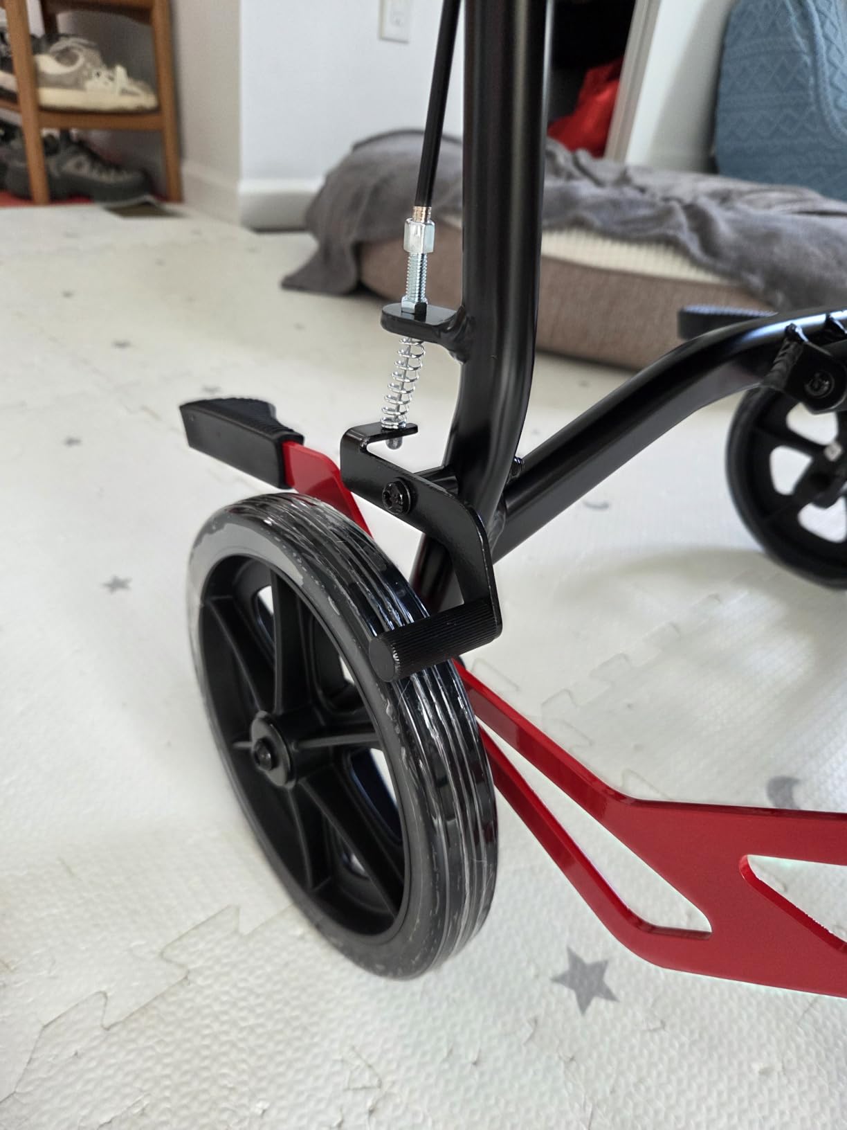 18LBS Ultra Lightweight Wheelchairs with Foldable Footrest and Armrests, Transport Wheelchair Lightweight Foldable with Handbrakes, Travel Transport Chair for Adults Seniors Kid, 1s Quick Folding customer photo 2
