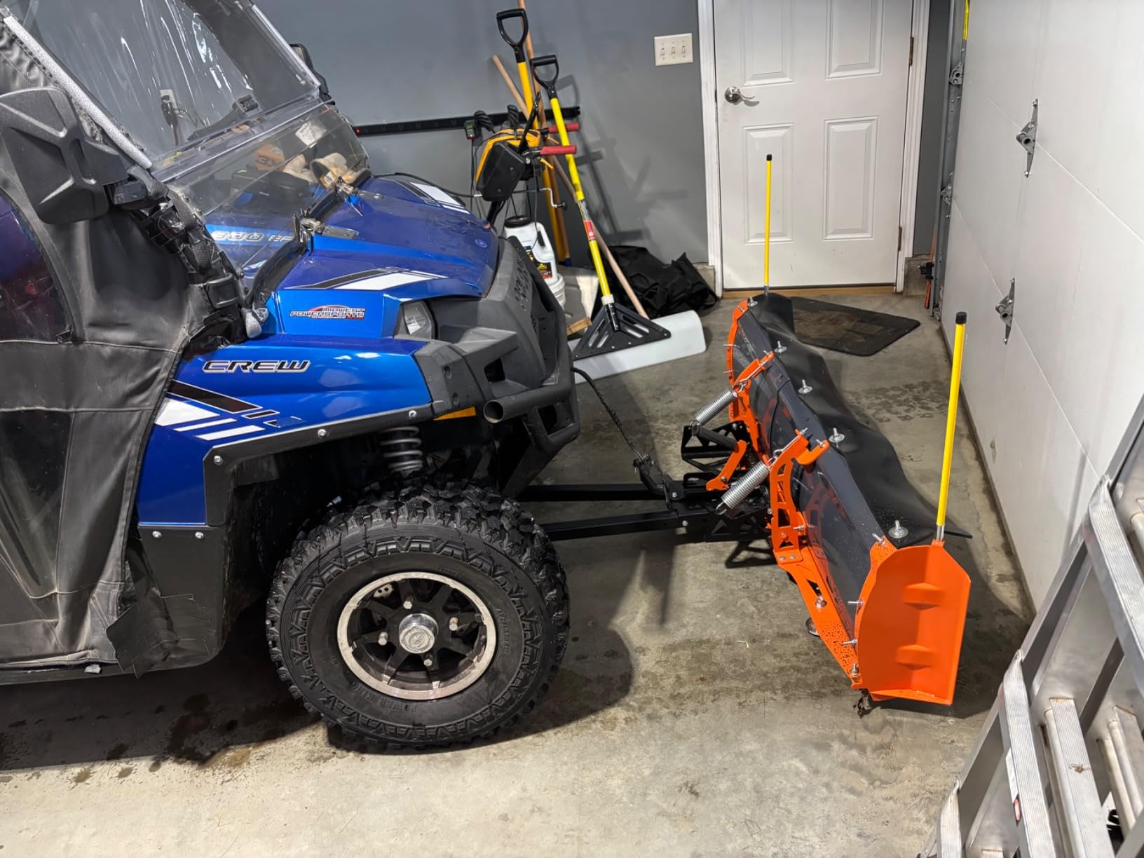 SNOWSQUATCH Deluxe UTV Snow Plow System 60-72 Inch Adjustable Steel Blade Universal Mount Kit customer photo 1