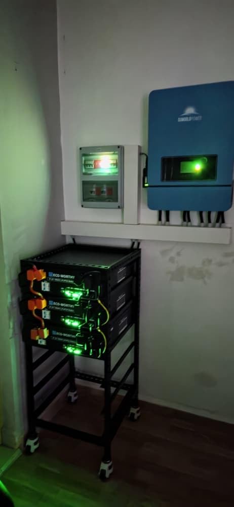 ECO-WORTHY Cubix100 48V 100Ah LiFePO4 Lithium Battery w/Bluetooth | UL9540 & UL1973 & CEC Listed | 5120Wh Server Rack Battery for Solar Energy Storage, Home Backup Power, Off-Grid customer photo 2