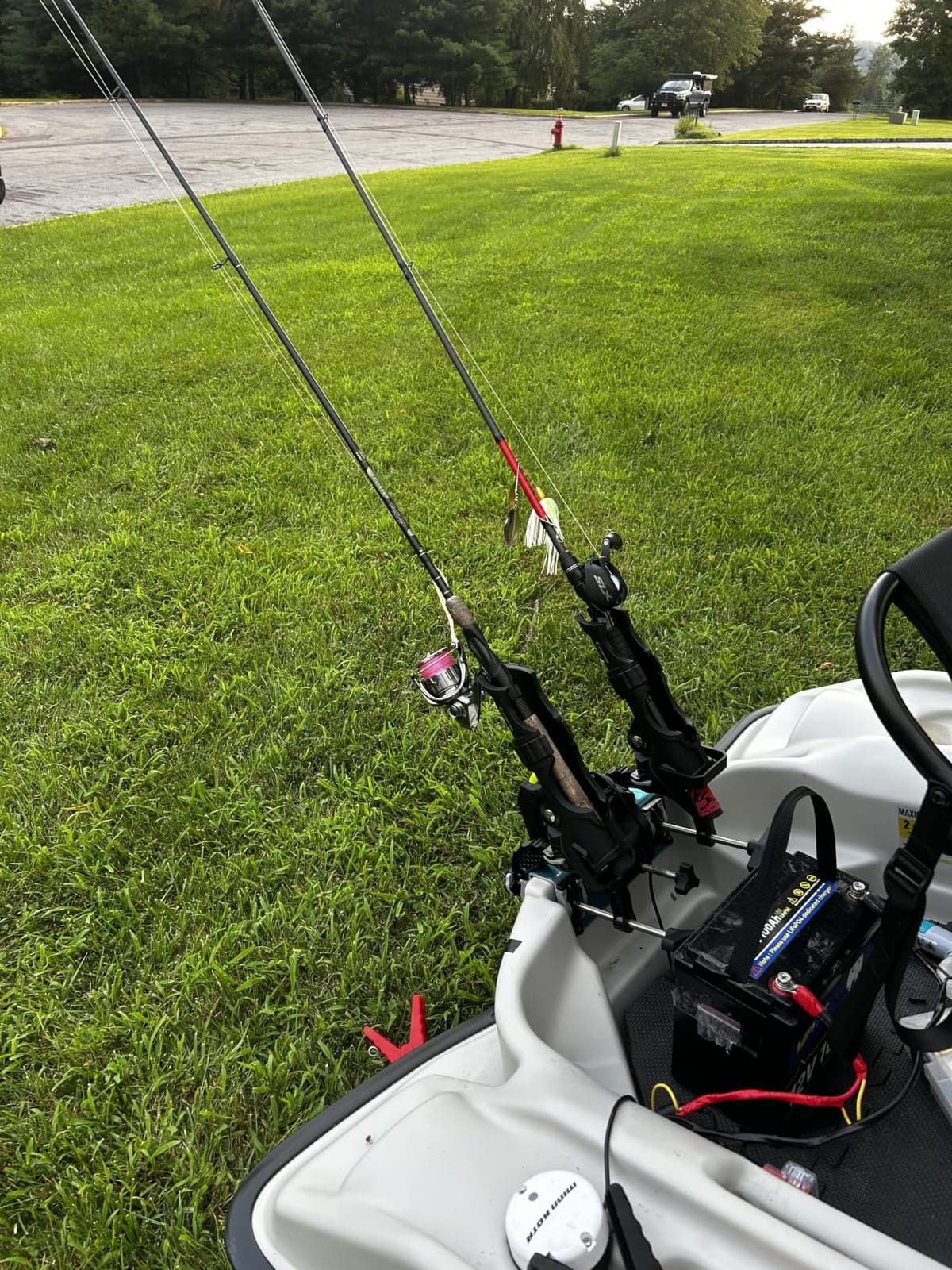 Hitorhike Fishing Rod Holder with Aluminum Alloy Base and One-Click Lock System Fits Round Square Tubes 0.59