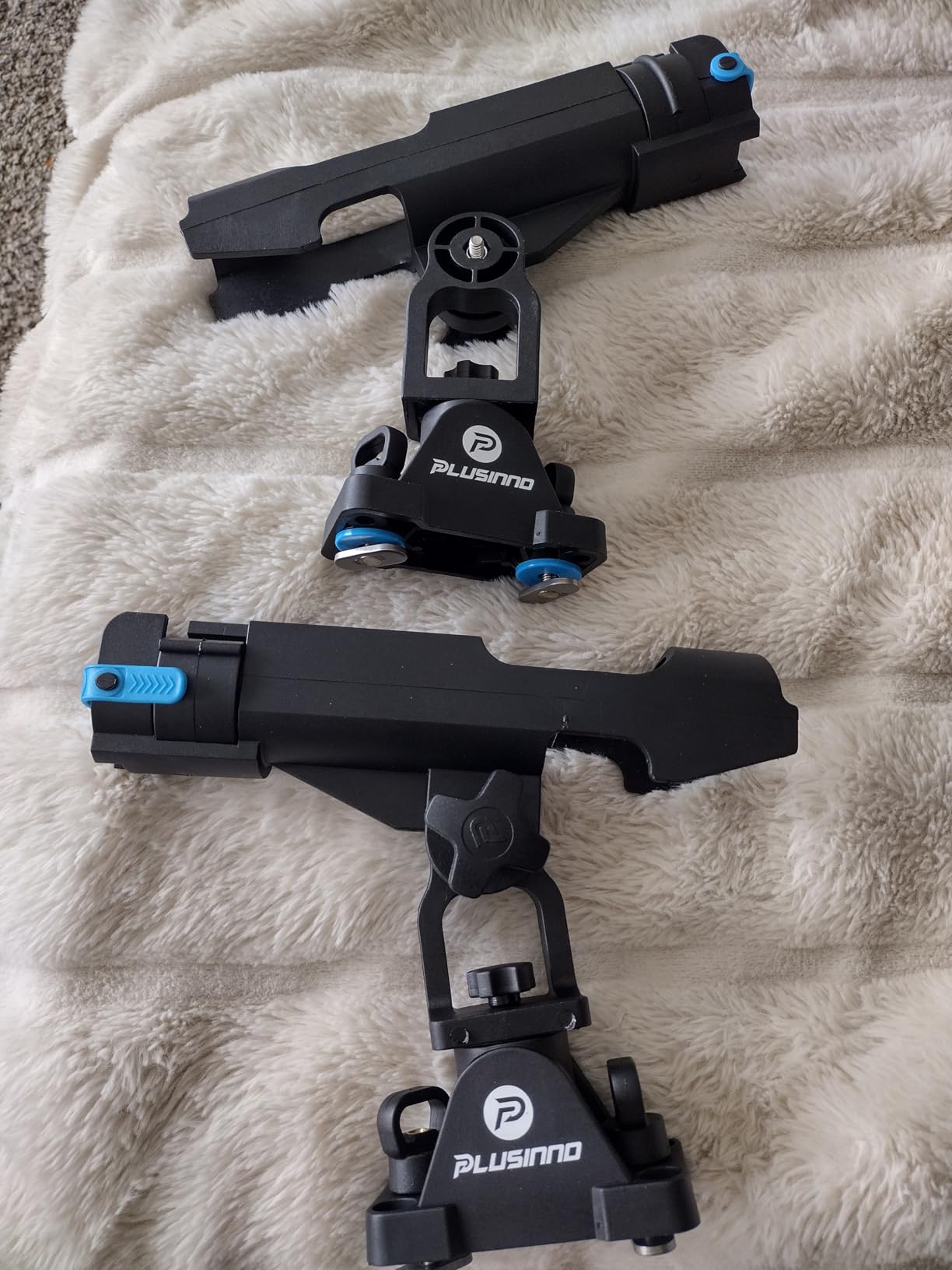 PLUSINNO 2 in 1 Kayak Fishing Rod Holder, Fishing Rod Holders for Boat | Kayak Accessories, Fishing Pole Holders for Track Mount / Deck Mount, Fishing Gear with Fishing Rod Protective Strap customer photo 1