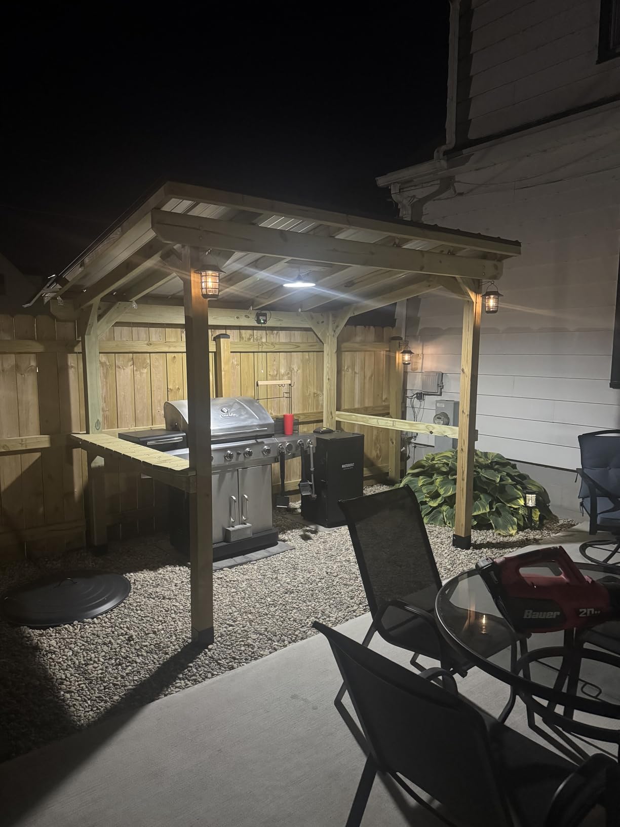 Solar Shed Light Indoor Outdoor 2000LM Daytime Available with Pull String | Dusk-to-Dawn Lighting with 3 Modes Battery Display, Split Solar Panel Pendant Light for Shed, Barn, Chicken Coops, Shop customer photo 1
