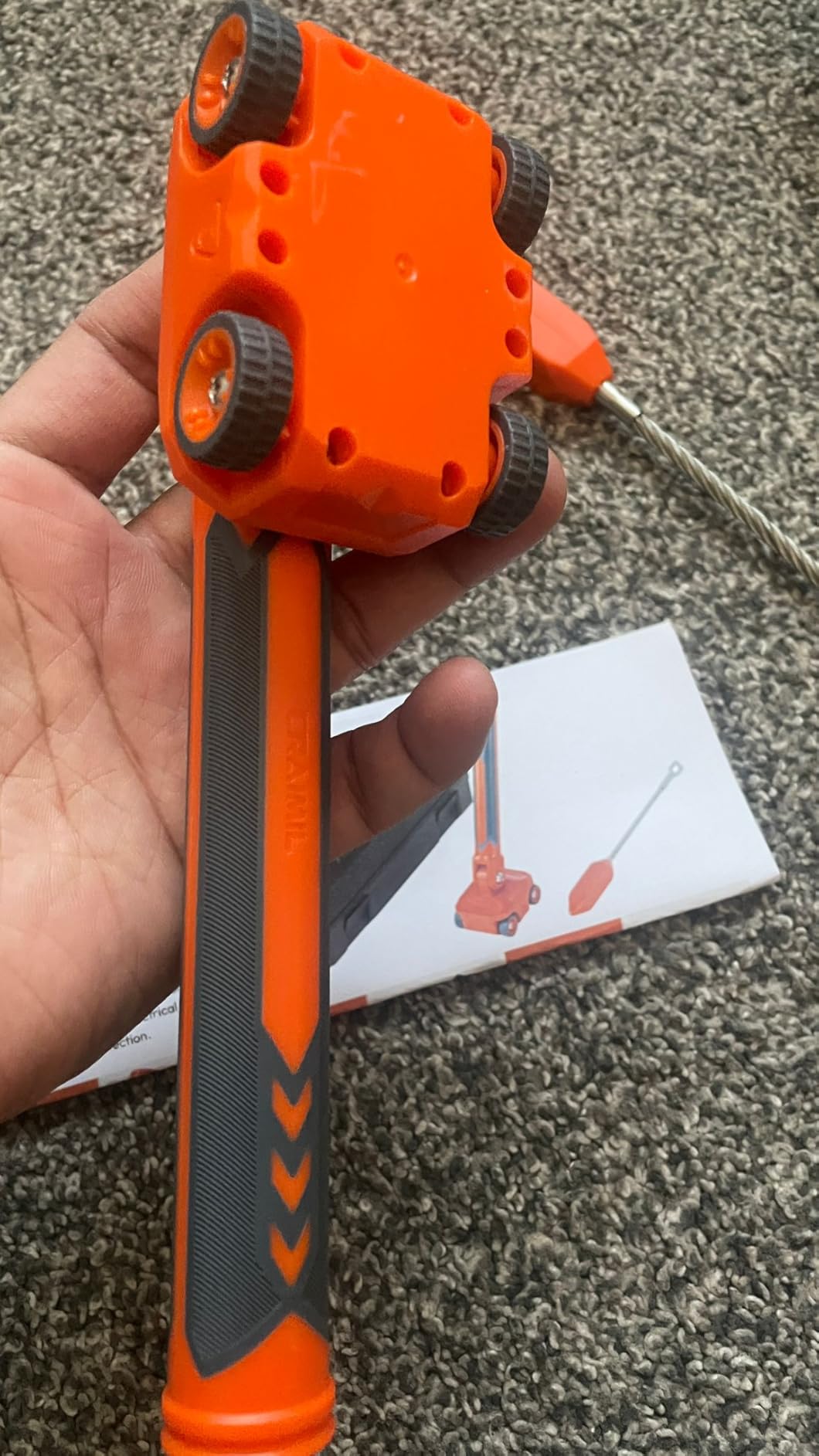 Magnetic Wire Puller for Electrical Wiring - Rare-Earth Magnets, Stainless-Steel Leader for Easy Cable Pulling in Walls & Tight Spaces, Doubles as Stud Finder, Includes High-Quality Hard Plastic Case customer photo 1