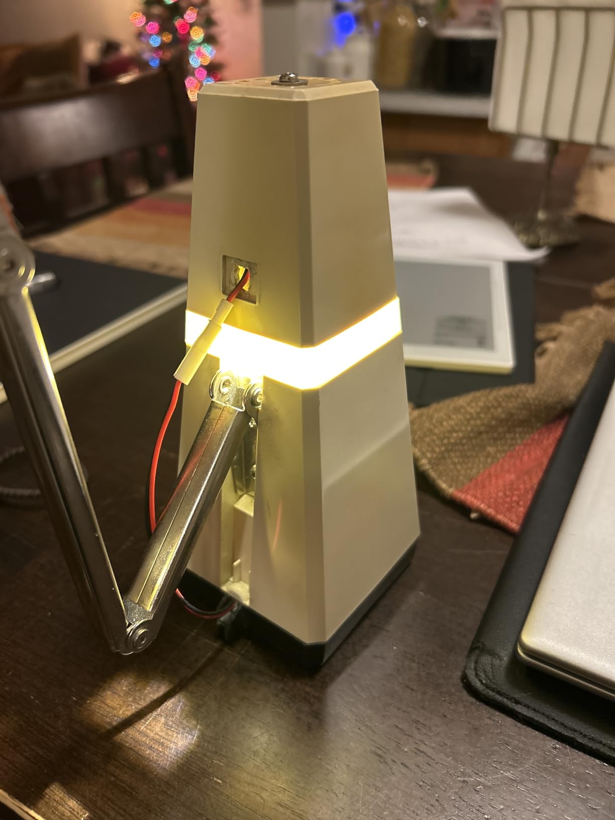 Dollhouse Lighting Kit AA Battery Holder with Mini LED Lamp and Switch, Miniature LED Lights Battery Operated LED Light Wiring Kit 3V Battery Box, 1 Pack (Warm White) customer photo 2