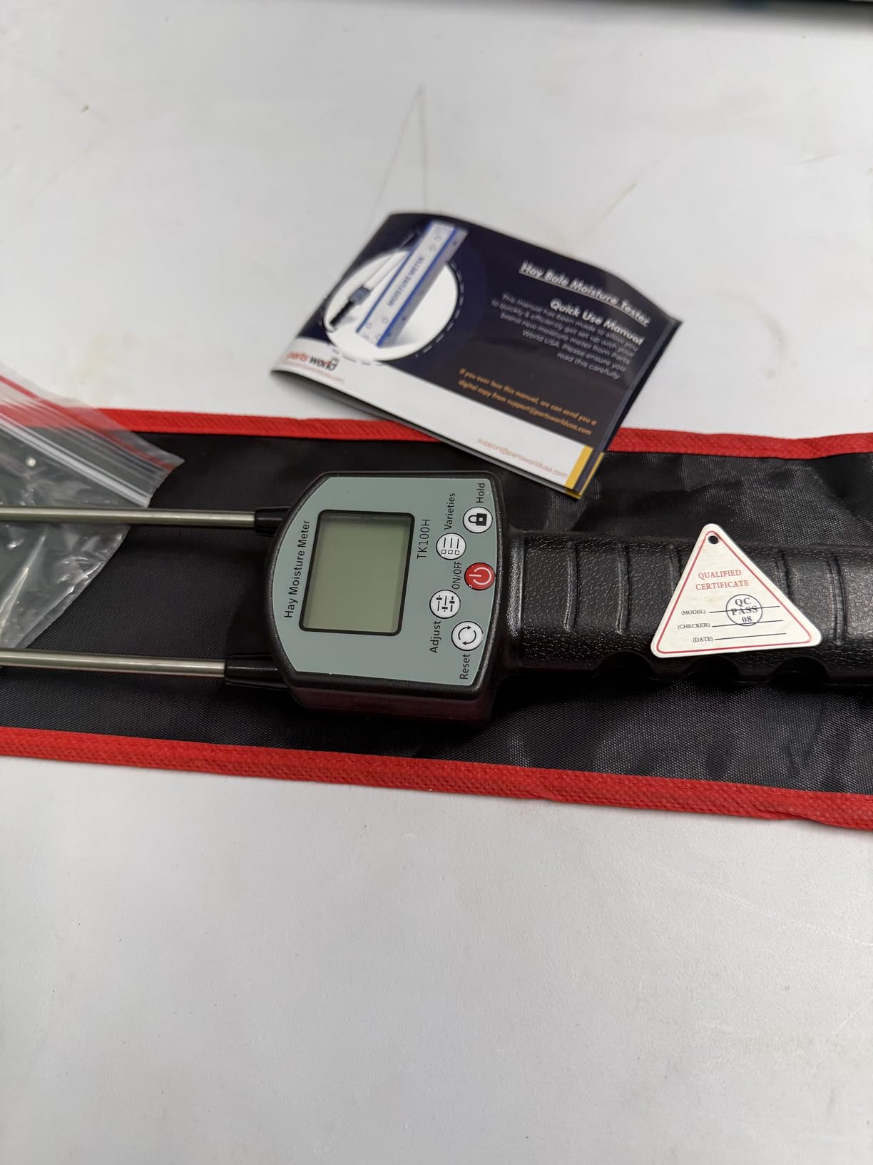 Digital Hay Moisture Meter Tester - TrueMoist Tech, Heavy-Duty Probe for Hay, Alfalfa, Clover, Grass - Fast, Accurate Moisture Readings for Farming & Livestock customer photo 1