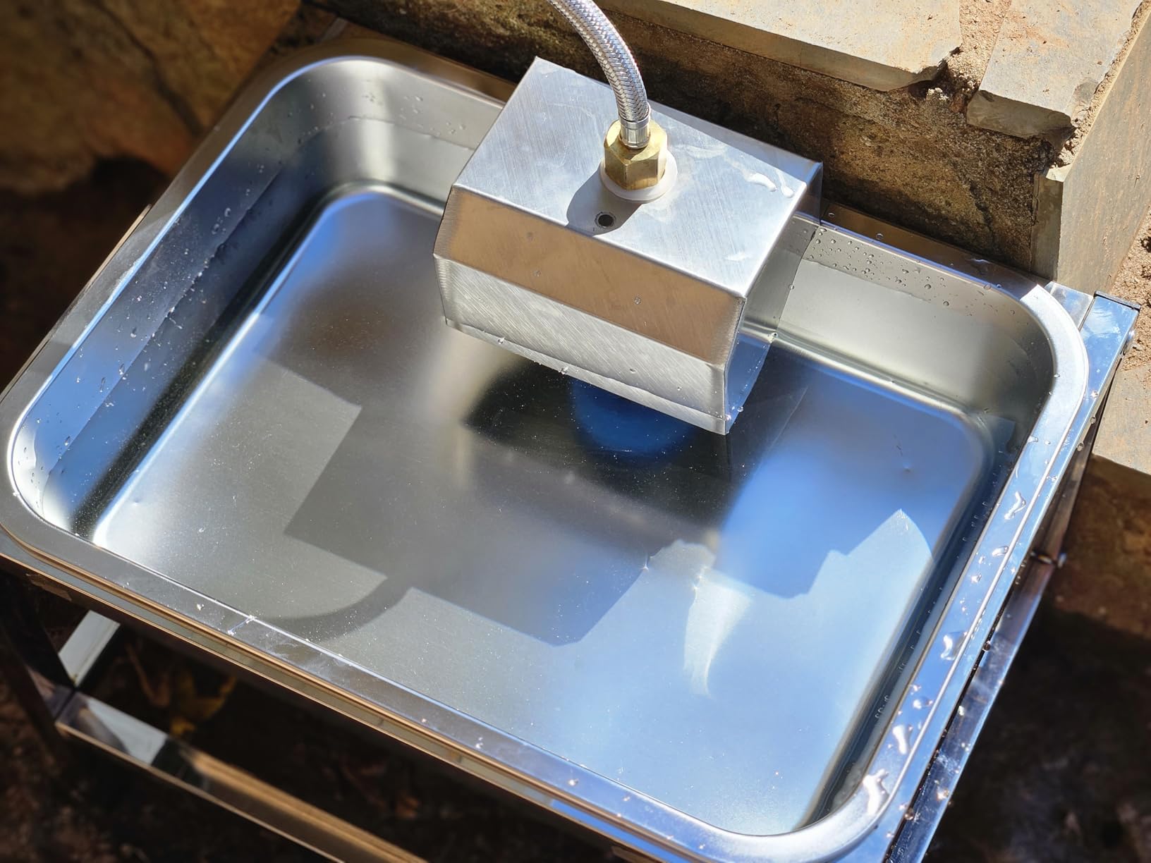 3Gal Automatic Dog Water Bowl Dispenser Large Breed Elevated Outdoor Large Dog Water Bowl with Stand Raised Stainless Auto Fill Waterer with Float Valve for Big Dogs Pets Cats Chicken Livestock customer photo 1