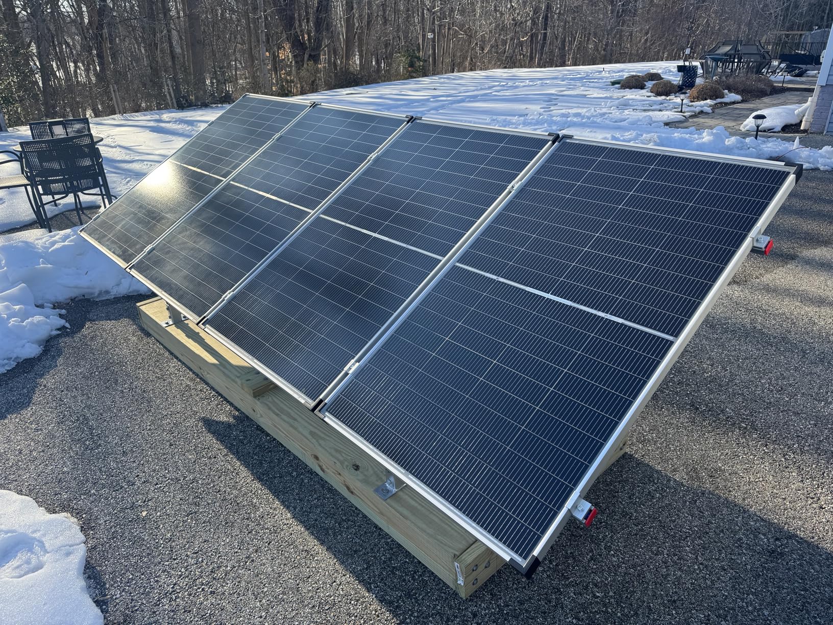 ECO-WORTHY Solar Ground Mount Adjustable Solar Panel Mounting Brackets System-2 Sets for 4pcs 200W/3pcs 300W/2pcs 400W Solar Panels Ideal for Large-Scale Installations,Sites and Farms Ground Mount customer photo 2