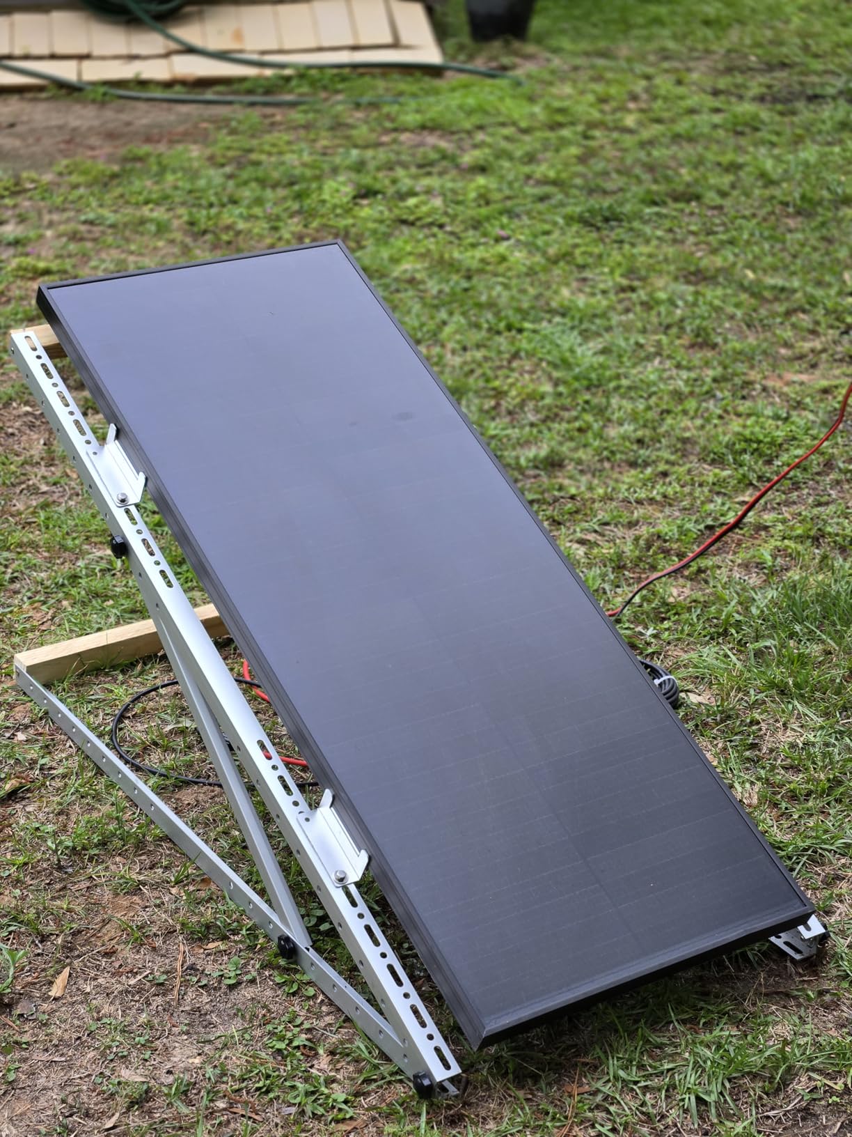 Solar Panel Mount Brackets, 2 Sets 45 inch with Foldable Tilt Legs | Suitable for 2-4pcs 180 200 300 400 500 Watt Solar Panel, Adjustable Mounting Brackets for Roof, RV, Boat, and Off-Grid customer photo 2