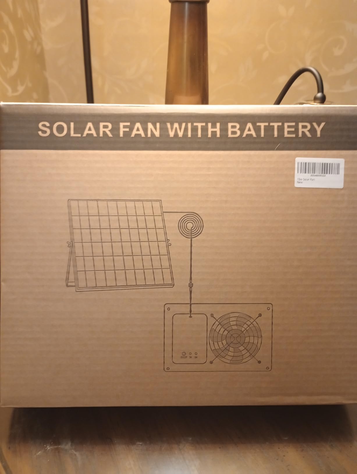 Solar Exhaust Fan with Battery and 3H/6H Timer, IP65 Waterproof | High Speed Solar Powered Ventilation Fan for Chicken Coop, Greenhouse, Dog House and Shed, Low Noise (16.4FT Cord, 2 Pack) customer photo 1