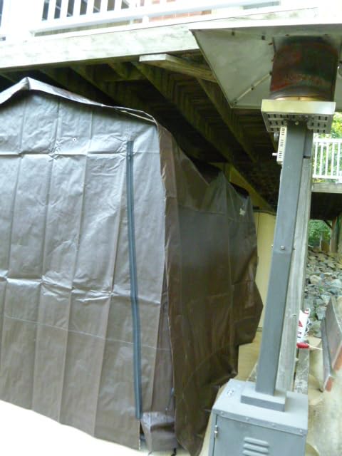 ShelterLogic 10' x 10' x 8' 3-in-1 Outdoor Loafing Shed Animal Shelter with Waterproof Cover, All-Weather Outdoor Storage Shed for Animals, Agriculture, and Farm Equipment, Brown customer photo 1