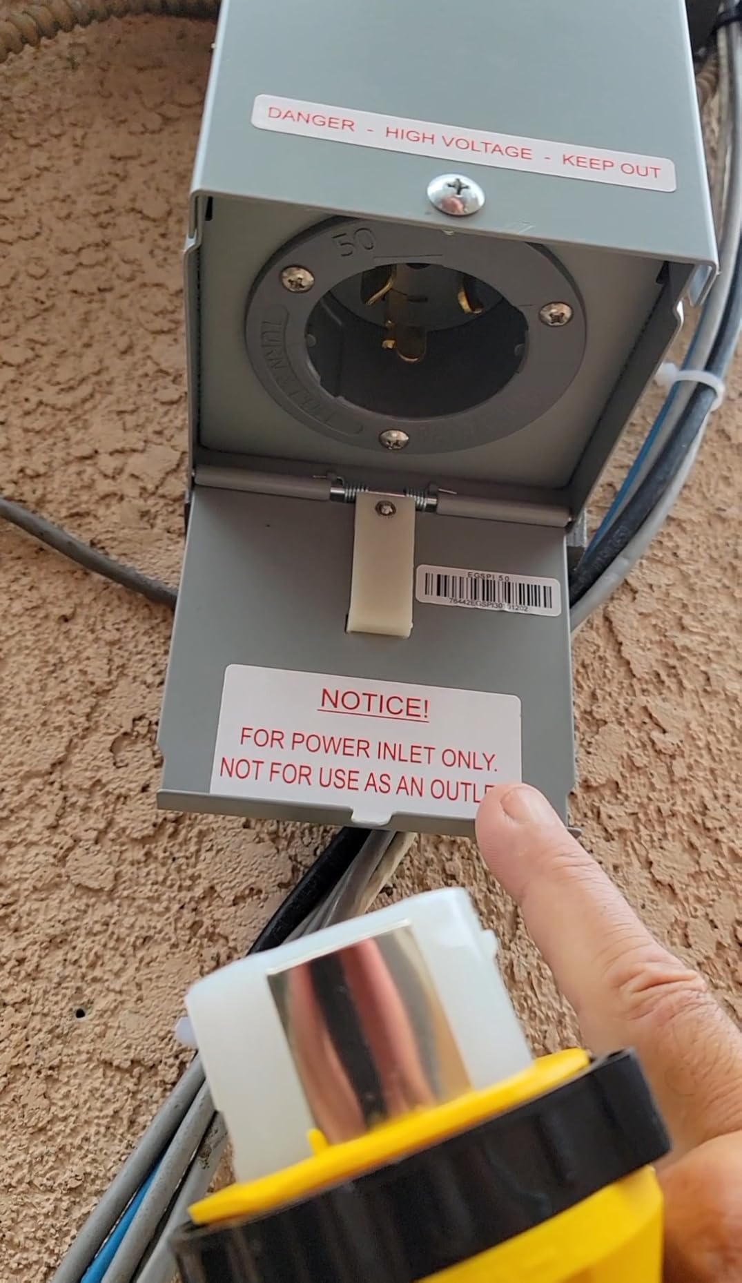 Connecticut Electric Series 2 Backup Power Manual Transfer Switch Kit, 50 Amp, 10 Circuits, with 25' Cord & Outdoor Rated 50A Inlet customer photo 2