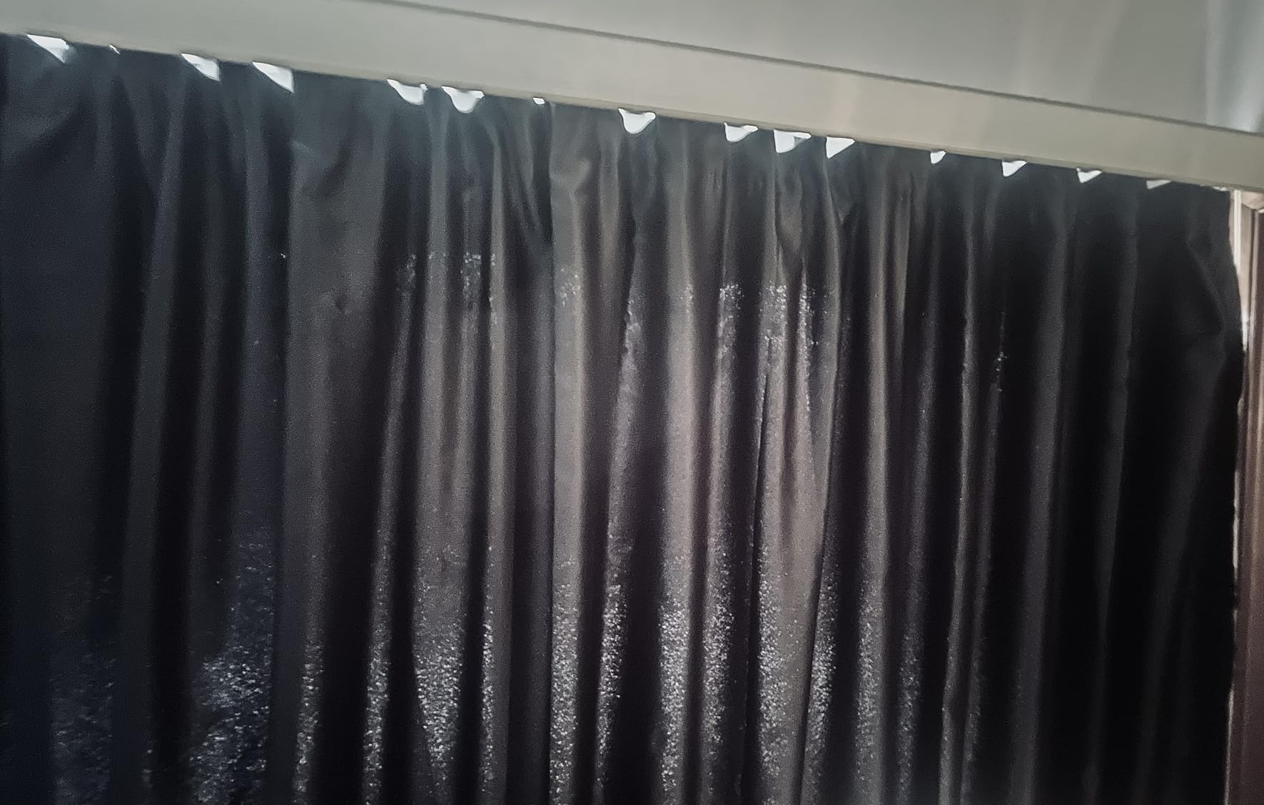 Home Movie Theater Curtains, 1 Panel | Soundproof for Track System or Rod with Hooks, Floor to Ceiling Curtain for Wall Ceiling Mount Track, Room Divider Curtains customer photo 1