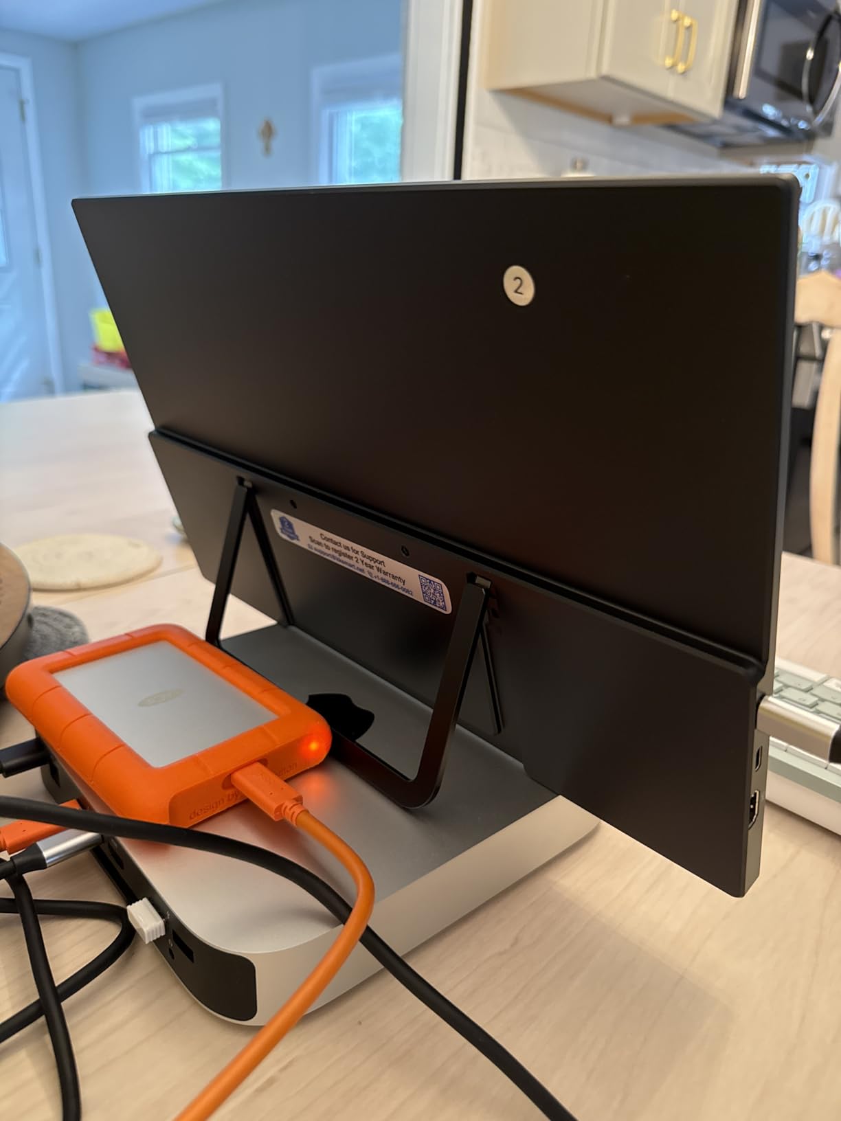 kksmart Portable Monitor for Laptop MacBook Surface PC Xbox PS5, Travel Monitor Second Screen for Laptop, HDMI USB-C VESA Compatible Built-in Speaker, 15.6inch customer photo 1
