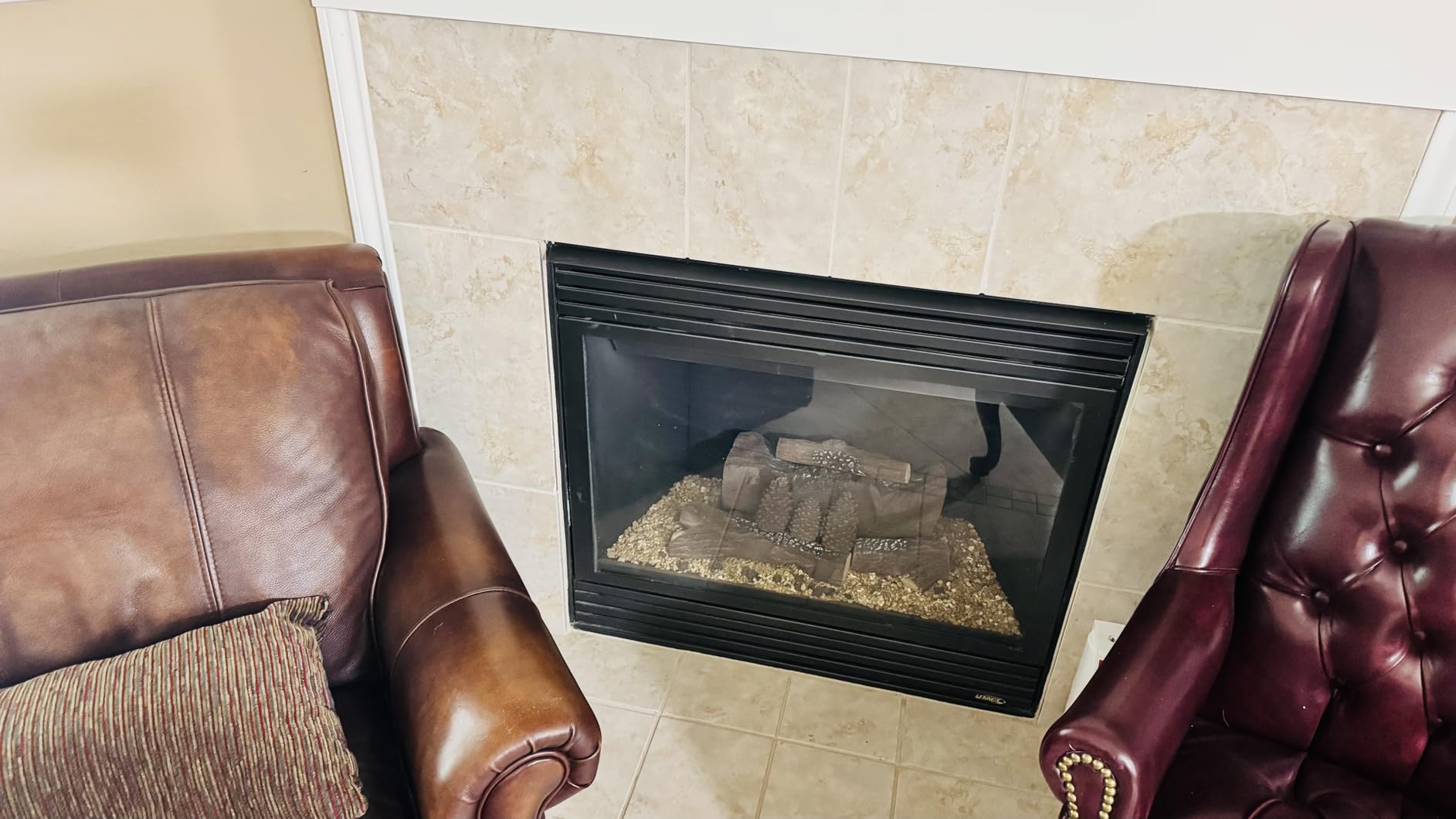Skyflame 10 Piece Set of Large Ceramic Logs for Gas Fireplace | Heat Resistant Realistic Logs, Decorate Firepit, Gas Inserts, Ventless & Vent Free customer photo 1