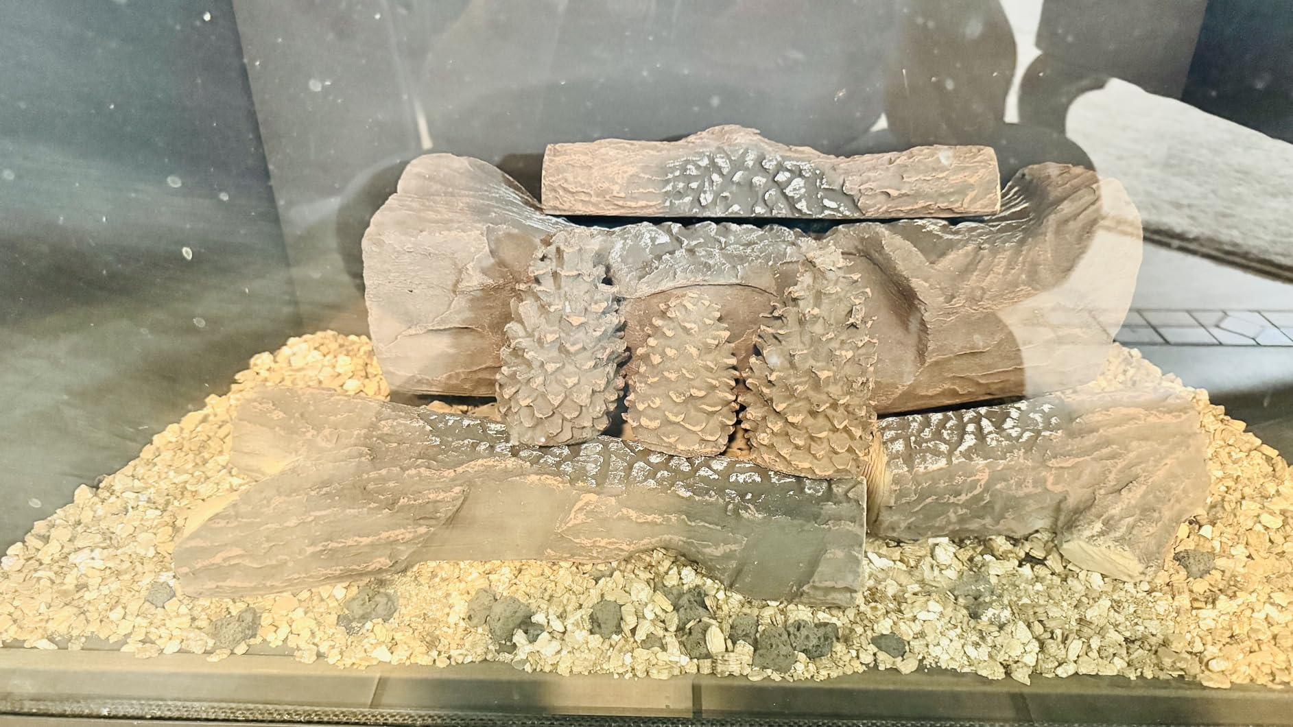 Skyflame 10 Piece Set of Large Ceramic Logs for Gas Fireplace | Heat Resistant Realistic Logs, Decorate Firepit, Gas Inserts, Ventless & Vent Free customer photo 2