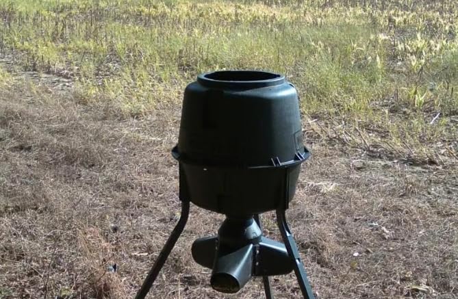 Moultrie Gravity Deer Feeder - Tripod Game Feeder - Protein Pellet Ready customer photo 1
