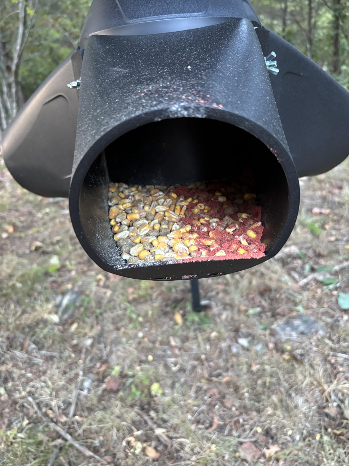 Moultrie Gravity Deer Feeder - Tripod Game Feeder - Protein Pellet Ready customer photo 2