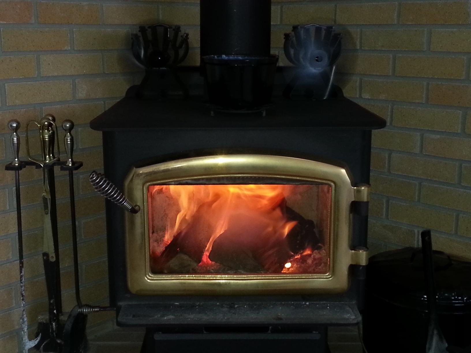 VODA Wood Stove Fan Heat Powered Fireplace Fans 8 Blades Non Electric, Heat Activated Thermal Fan for Wood Burning Stove/Log Burner, Stove Accessories Thermometer customer photo 1