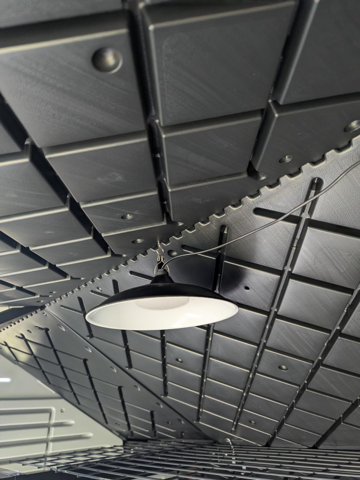 Solar Shed Lights Indoor Outdoor, 3200LM Motion Sensor Pendant Light Daytime Available with Remote & Button Control, IP65 Waterproof 4 Lighting Modes for Barn Garage Gazebo Chicken Coop Shop - 1 Pack customer photo 1