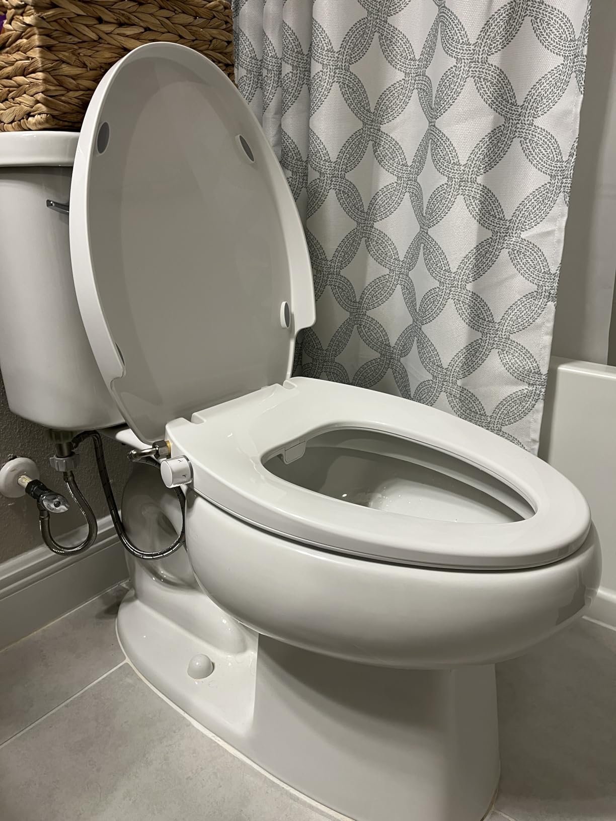 Bidet Toilet Seat, Non-Electric Quiet-Close, Fit Elongated Toilet Seat, Adjustable Water Pressure and Self-Cleaning Dual Nozzles customer photo 1