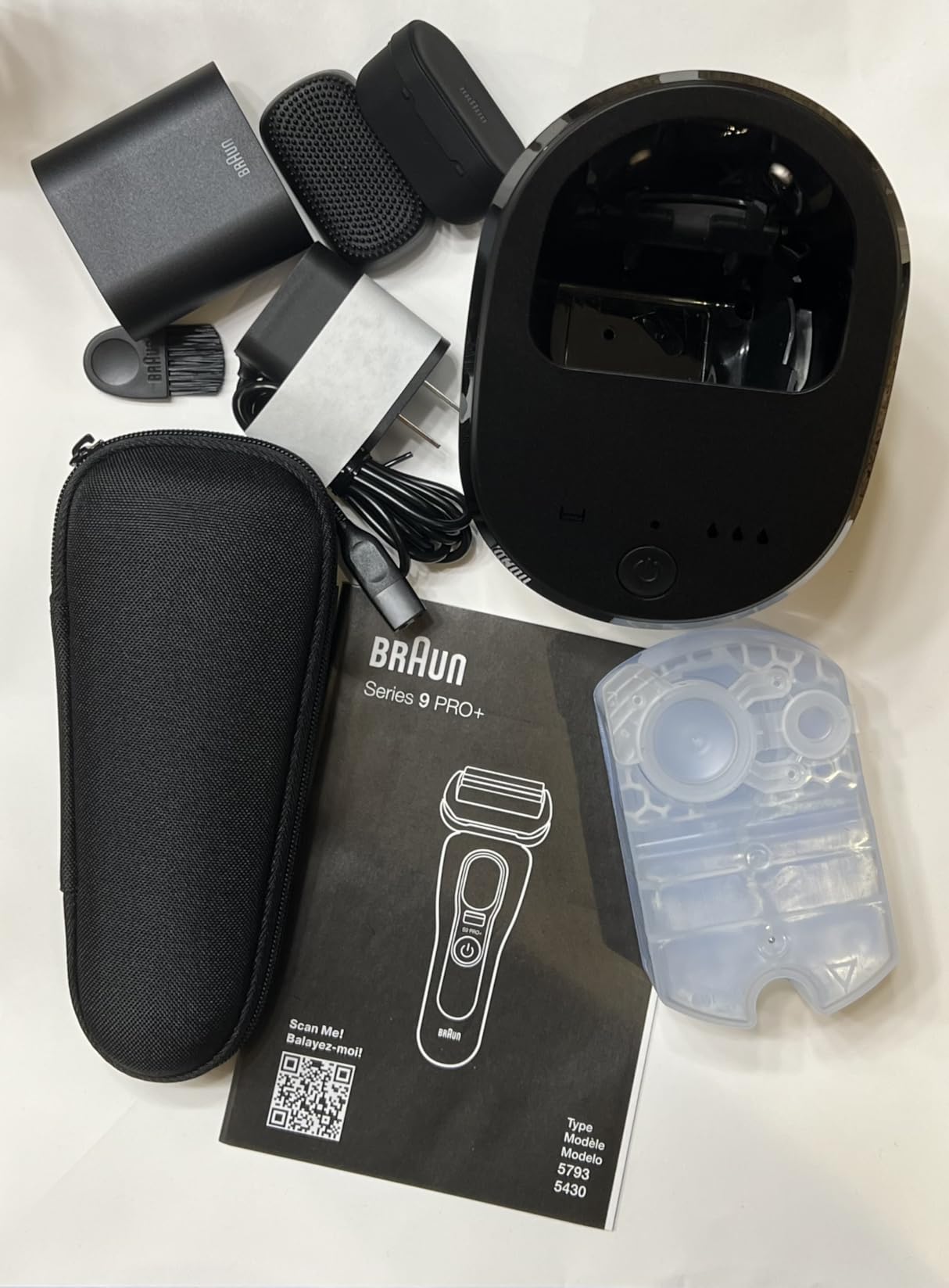 Braun Series 9 PRO+ Electric Shaver for Men, Wet & Dry Foil Razor, 6-in-1 SmartCare Clean & Charge Center, Built-in Precision ProTrimmer, ProComfort Attachment, Travel Case, Silver 9697cc customer photo 1
