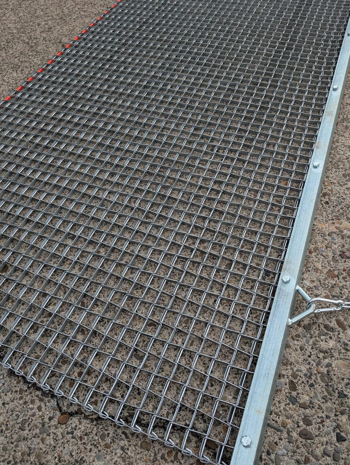 5 x 3 FT Heavy Duty Durable Drag Mat ATV/UTV and Tractors Steel Mesh Field Surface Leveling Drag Mat for Manual or Vehicle Pulling customer photo 2