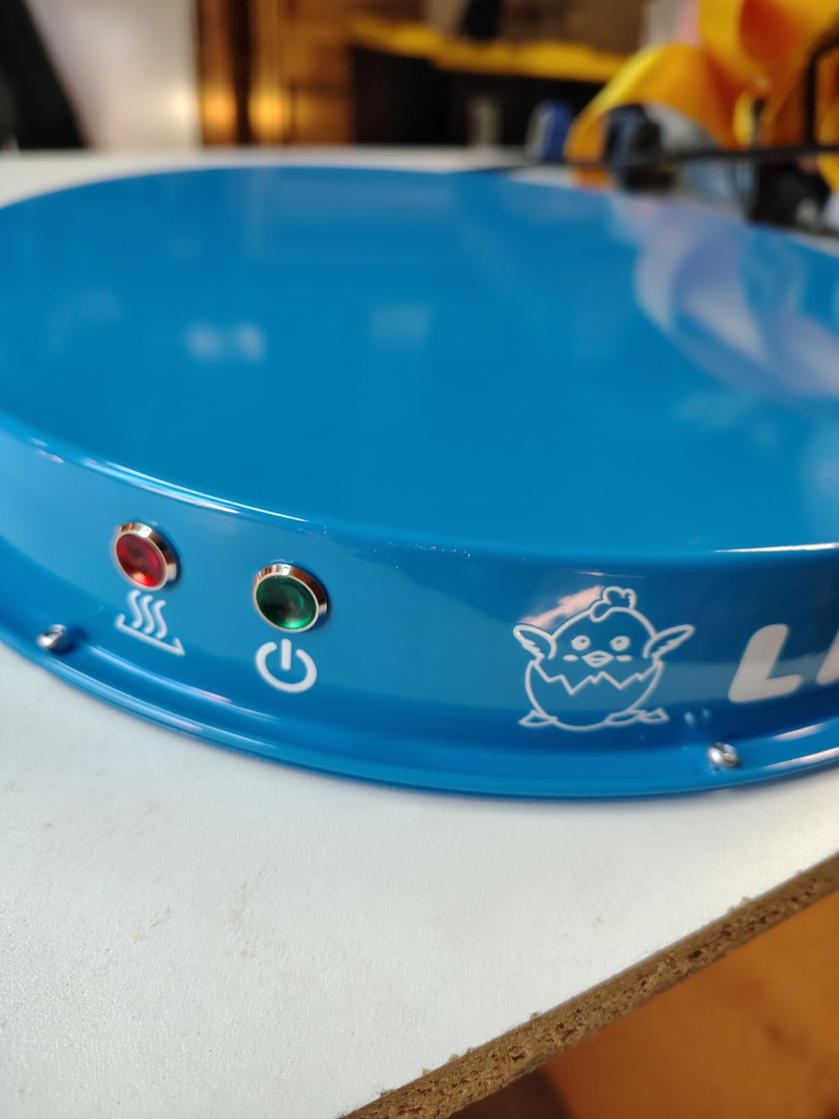 Lil'Clucker Heated Base for Chicken Waterer - Automatic Metal Freeze Proof Heated Chicken Waterer with Heater & LED customer photo 1