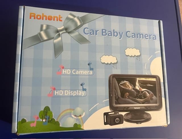 Rohent Dual Baby Car Camera for 2-Kids: 6.9'' HD Split Screen 1080P | Auto Brightness Backseat Camera for Twins Infrared Night Vision - 360° Adjustable USB Easy Setup Ideal for SUVs Minivans customer photo 1