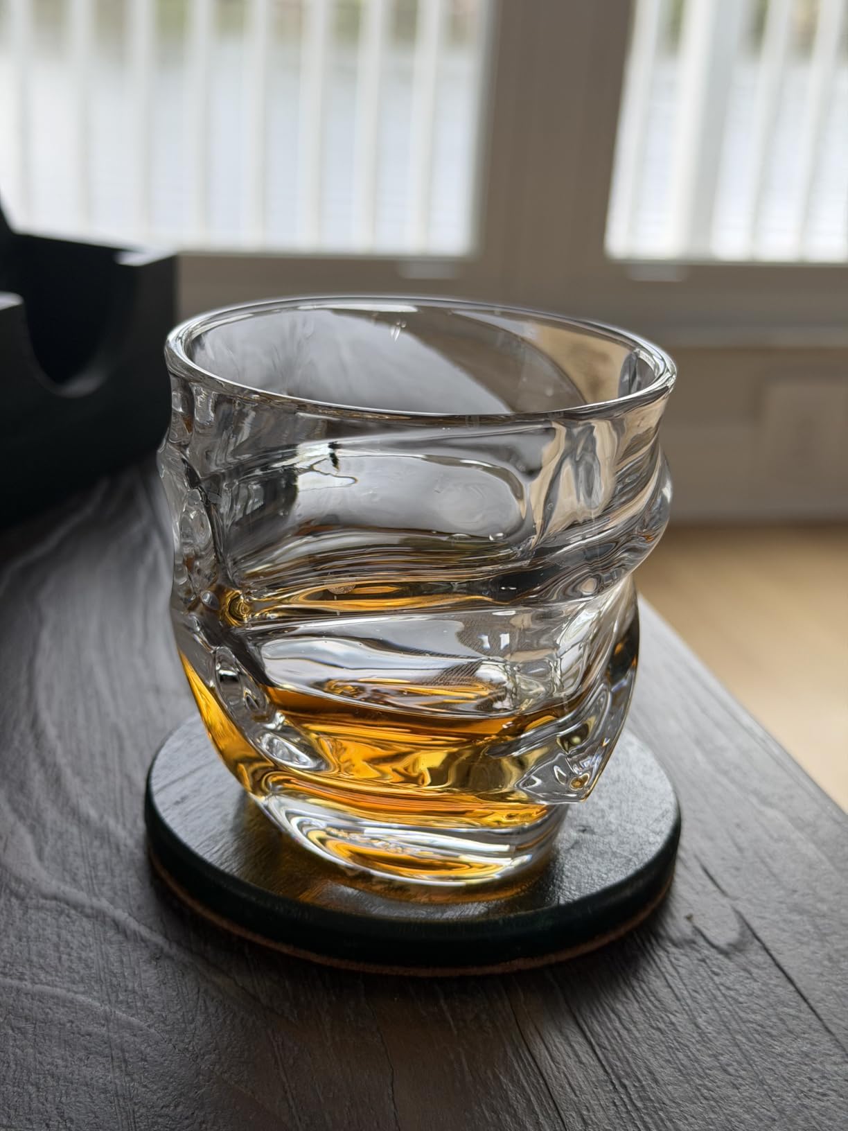 TSUKIGLASS Storm Crystal Cocktail Whiskey Glasses Set of 4, Gifts for Men | Japanese Old Fashioned Rocks Tumblers, 8.45oz, Bourbon, Scotch & Whisky Glasses, Lead-Free Crystal, Gift Box customer photo 2