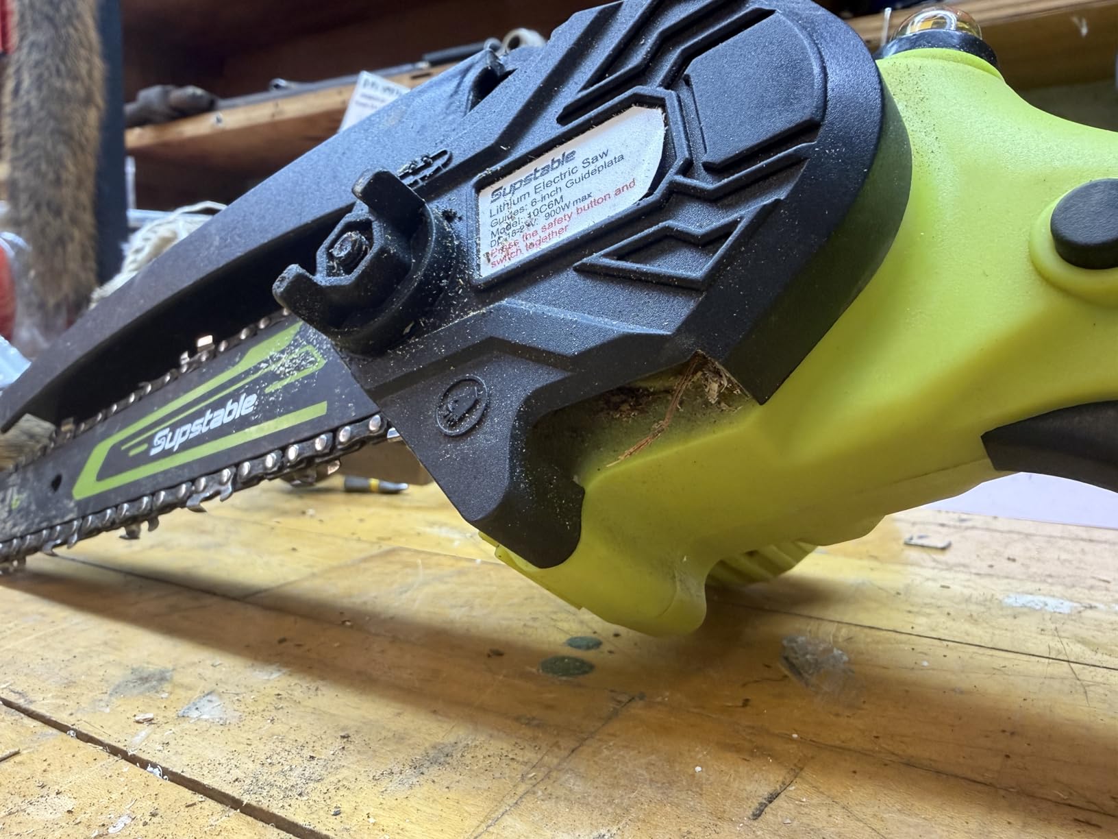 10 Inch Electric Pole Saws for Tree Trimming, 1000W Brushless Pole Saw and Mini Chainsaw 2 in 1, 2*4000mAh Battery, Lightweight Tree Saw with Extension Pole, 16Ft Max Reach Tree Trimmer Branch Cutter customer photo 2