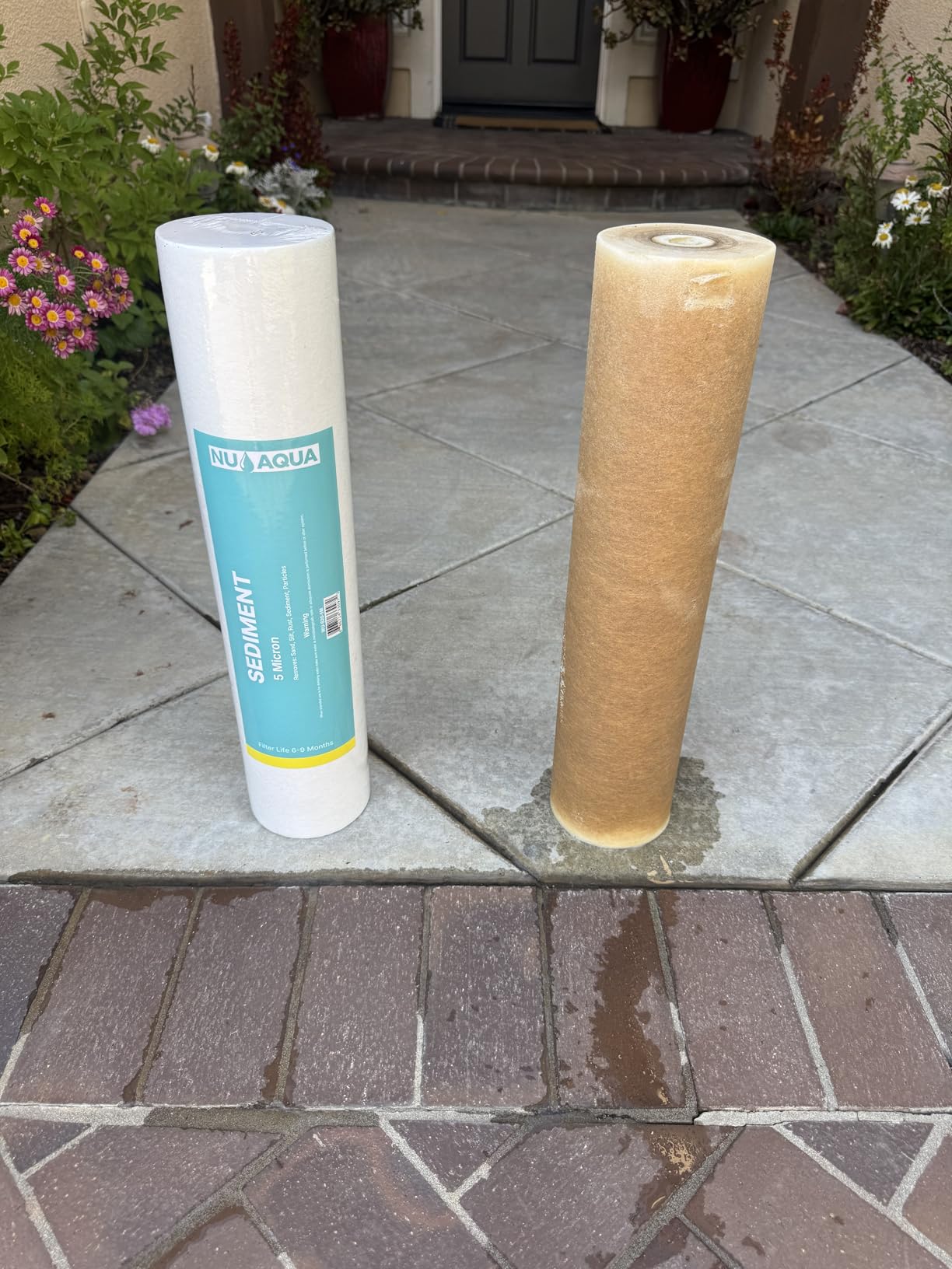 NU Aqua 4-Stage Salt Free Water Softener Whole House Water Filter System | 20
