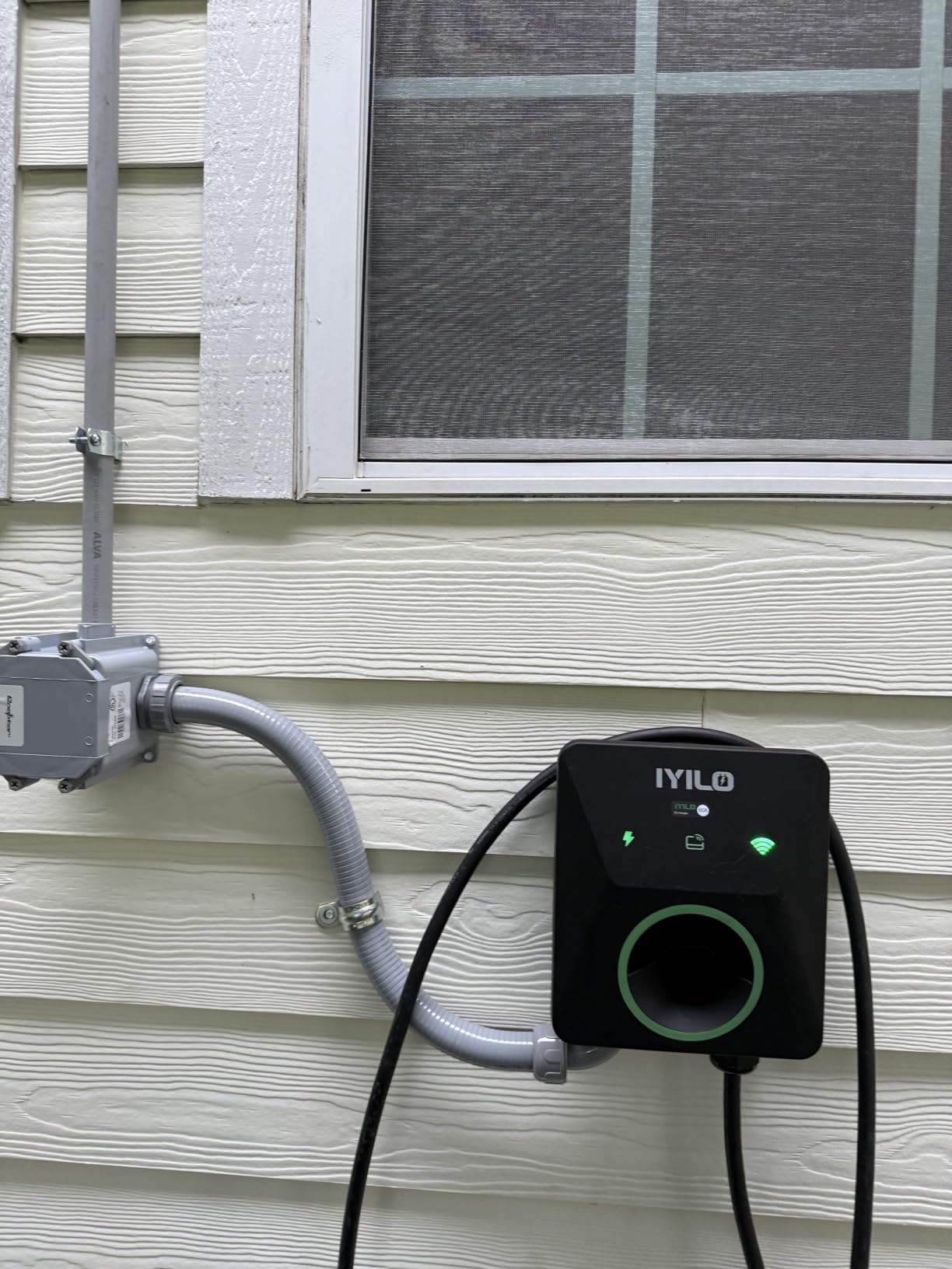 Level 2 EV Charger, 48Amp/11.5KW/240V, UL 2594, ETL & Energy Star | J1772 Wall EV Charger with Dual Temp Sensors, Power Sharing, Dynamic Load Balancing, Schedule Charging, RFID, Smart APP customer photo 1