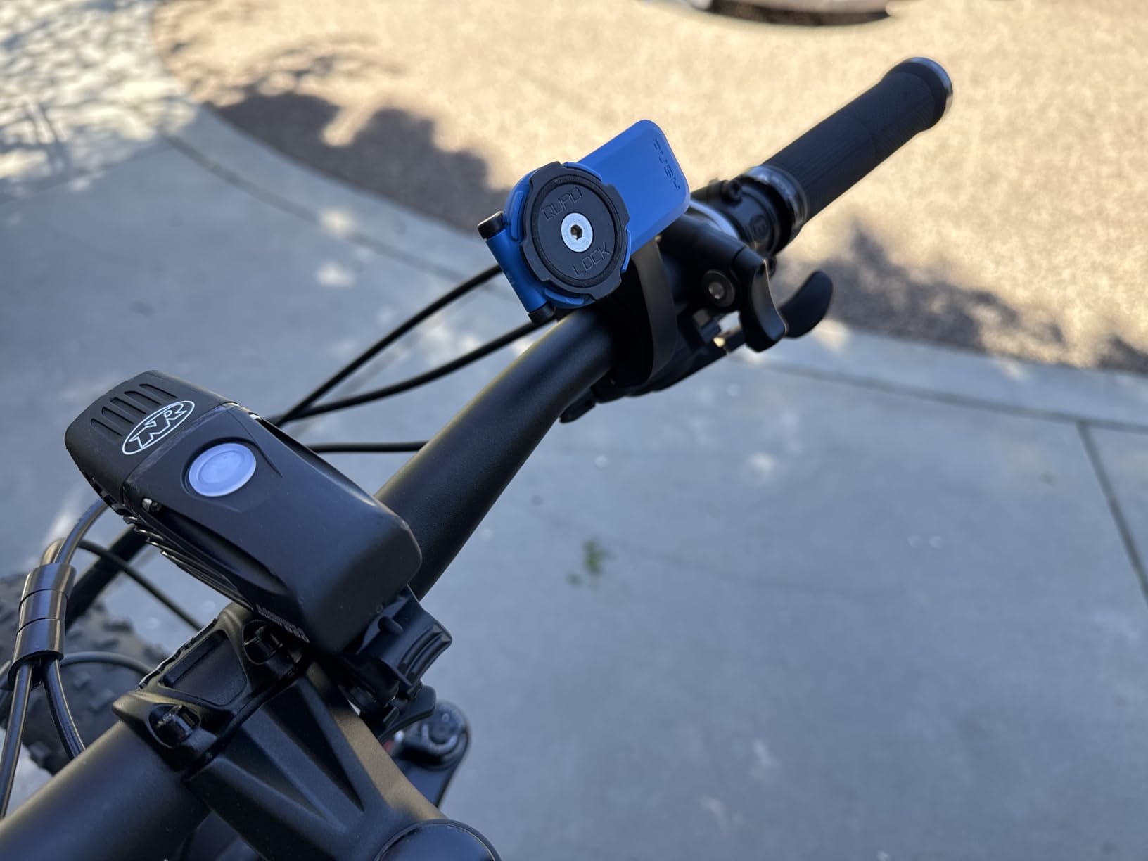 Quad Lock Out Front Handlebar Bicycle Phone Mount (V3) for iPhone, Galaxy, Pixel and Universal Adapters customer photo 2