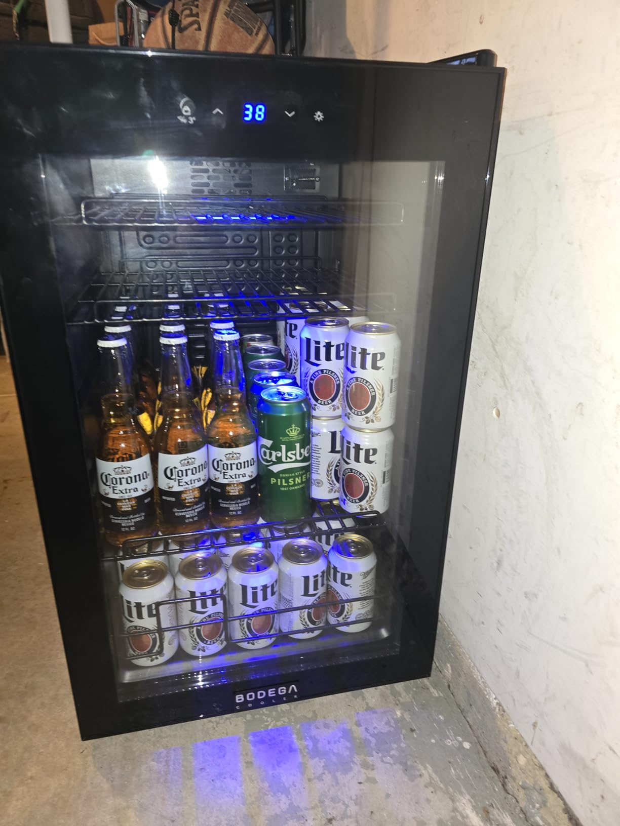 BODEGACOOLER 35.4 Cu.Ft Commercial Beverage Fridge, 2 Door Display Cooler customer photo 2