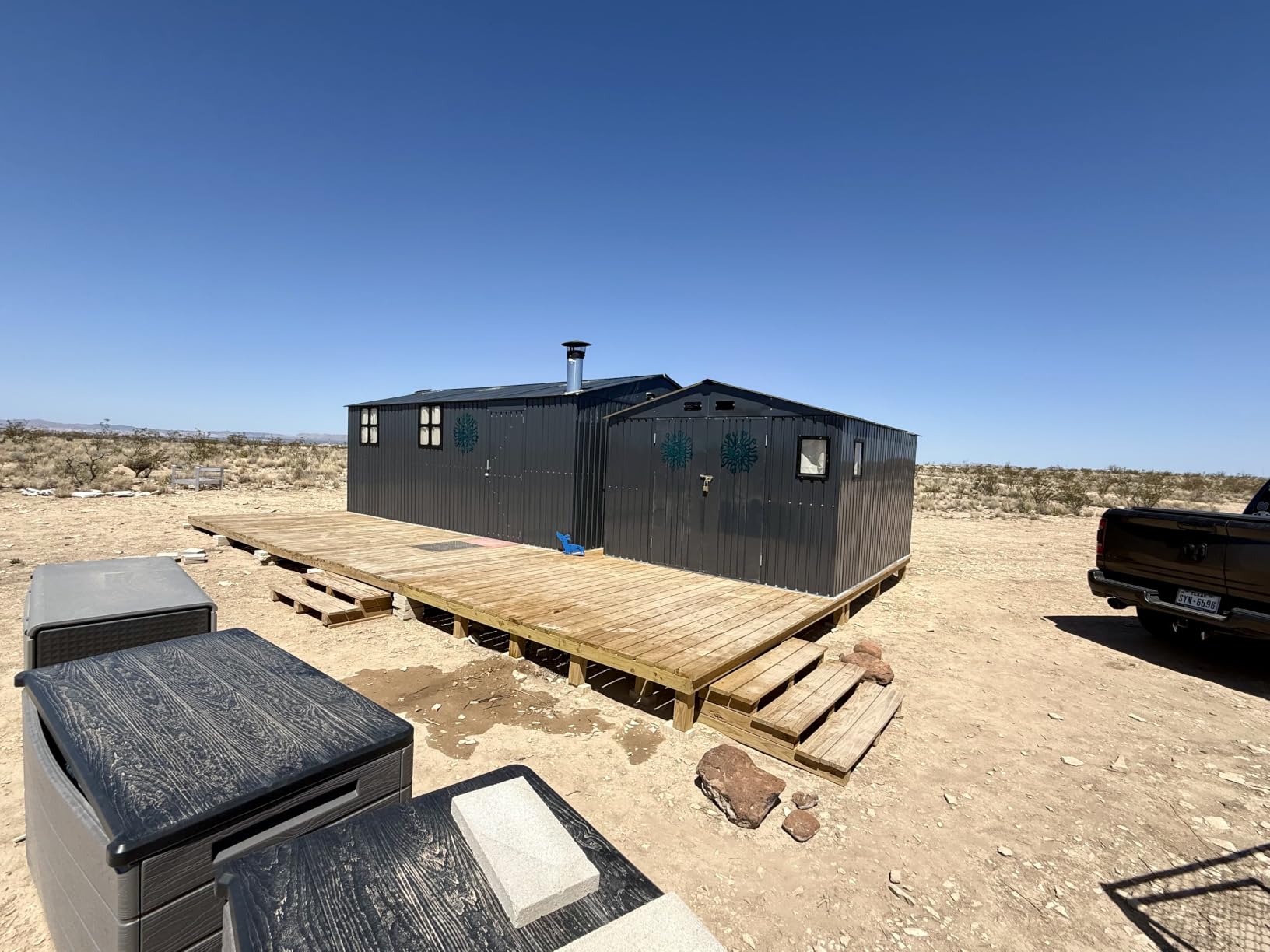 WACASA 10x16 FT Military-Grade Metal Storage Shed with Skylight | 20-Gauge Powder-Coated Steel Frame, Double Swing Doors, Lockable Latch, Windows, Air Vents, Leak-Resistant Roof, Base Kit customer photo 2