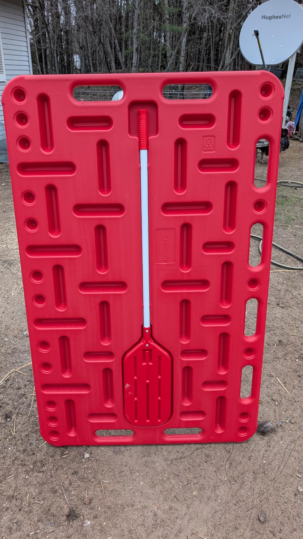 Pig Sorting Board w/Sorting Stick Paddle - Livestock Sorting Panel - Cattle Panel, Hog Panels, Mini Pig, Baby Goat Supplies - Show Pig Supplies Livestock - Farm Equipment - Large 47