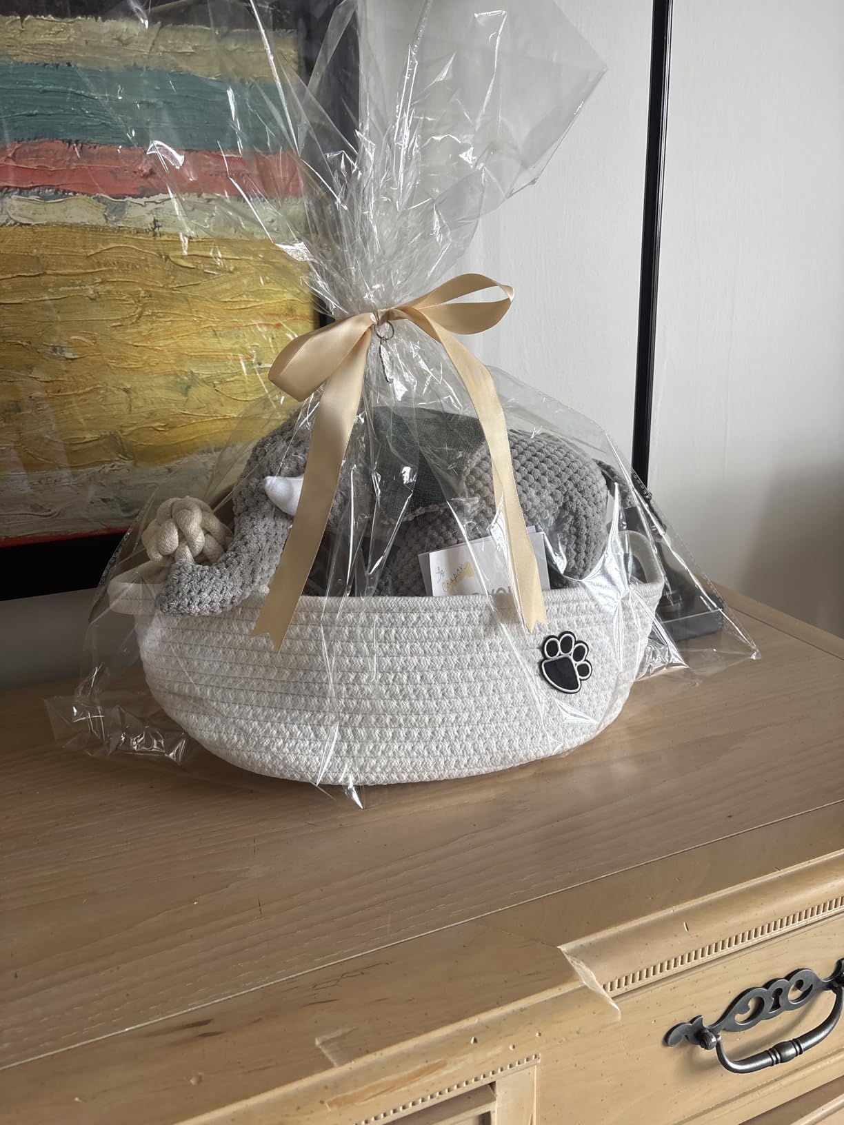 Dog Gift Basket - Puppy Starter Kit, Welcome New Puppy Gift Basket with Interactive Toys Bundle, Perfect Dog Birthday Set with Chew Toys, Pet Essentials for New Owners customer photo 2