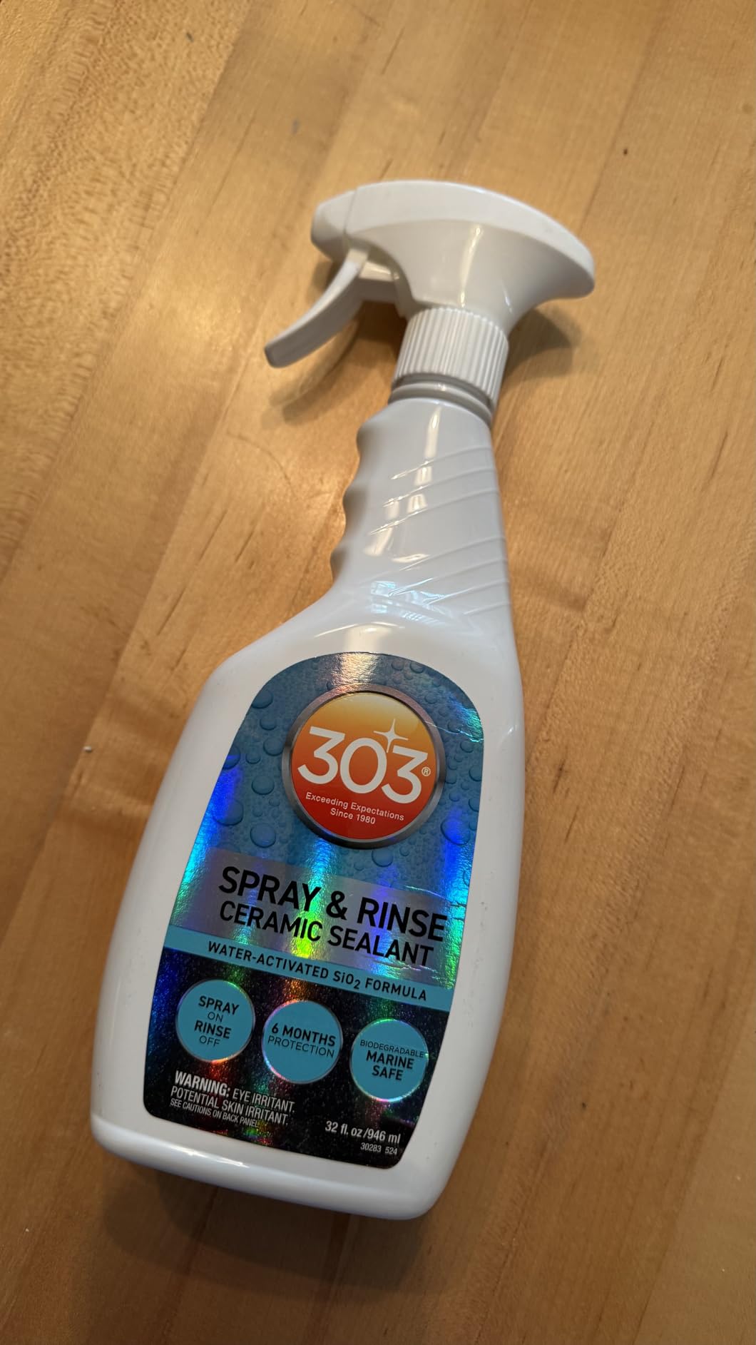 303 Marine Spray & Rinse Ceramic Sealant, 32 oz - Water-activated SiO2 ceramic sealant with up to 6 months of protection for marine surfaces customer photo 2