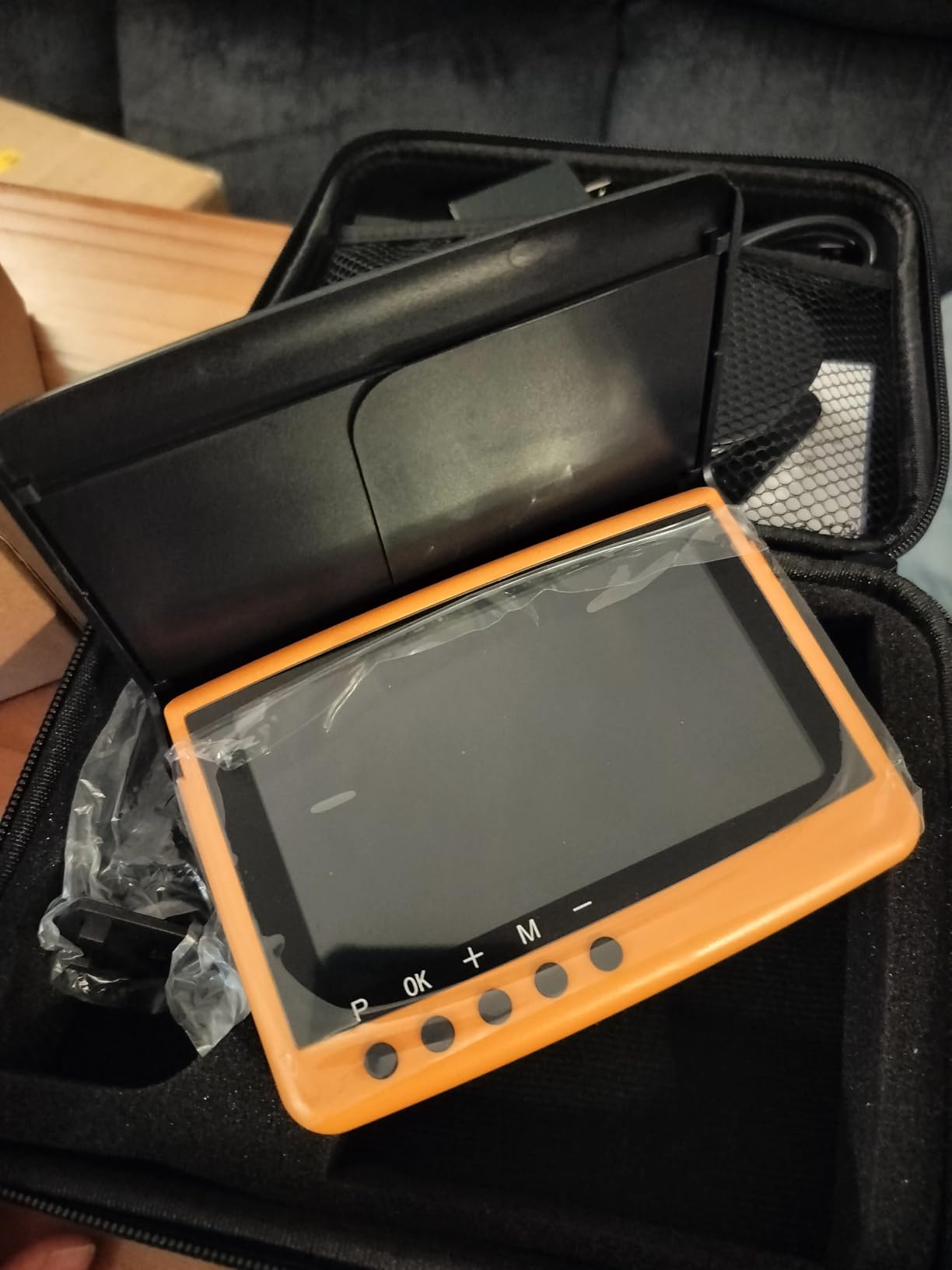 Portable Fish Finder IP68 Waterproof 5 Inch Underwater Camera | IPS Display for Ice/Lake Fishing & Murky Conditions/Depth Finder for Ice Fishing/Boats/Kayaks with 8000mAh Battery customer photo 1