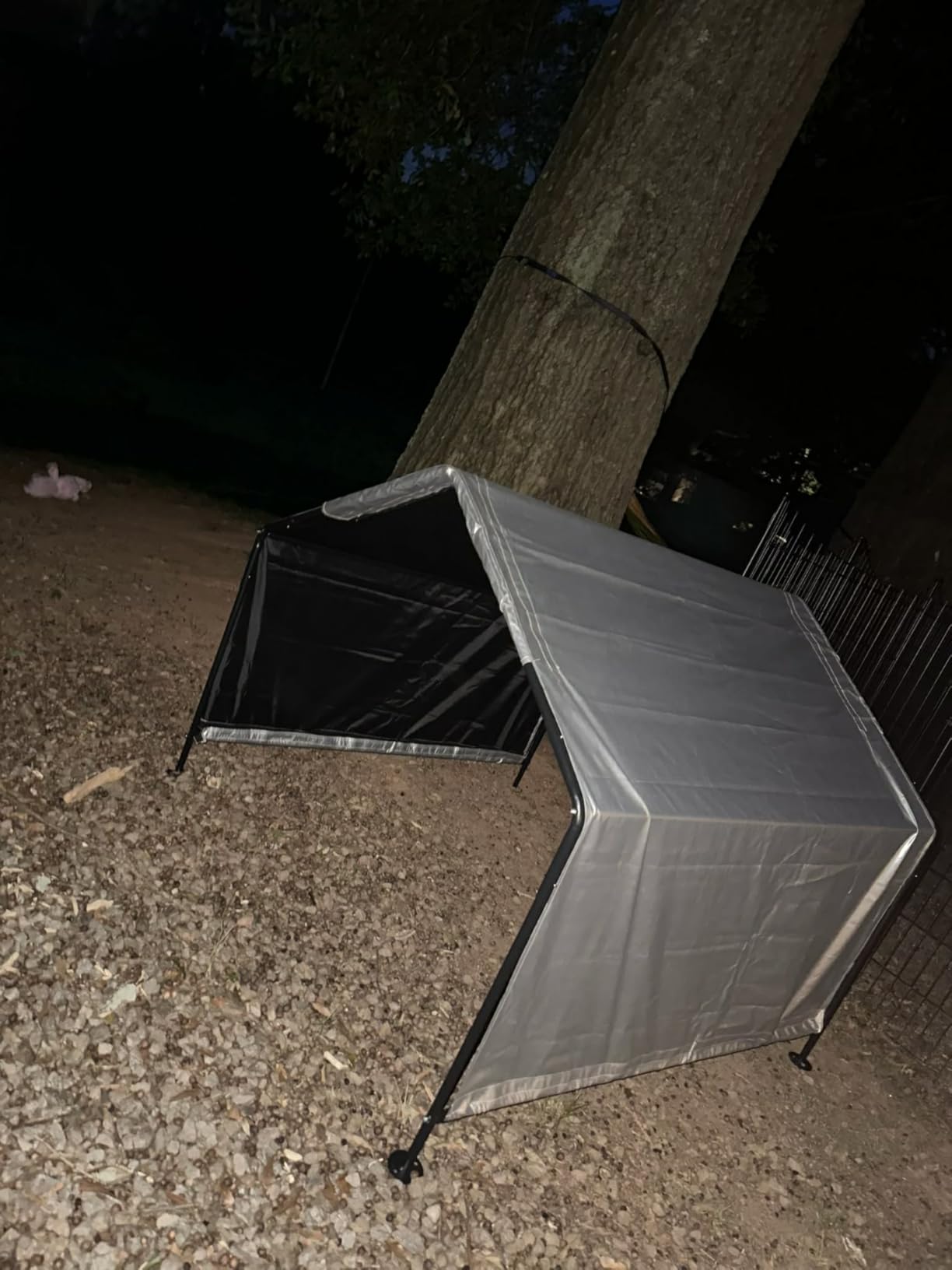 Dog Shade for Outside, 4'x4'x3' Large Outdoor Dog Tent | Waterproof All-Season Pet Canopy Shelter with Ground Nails for Dogs, Cats, Small Animals and Livestock customer photo 1