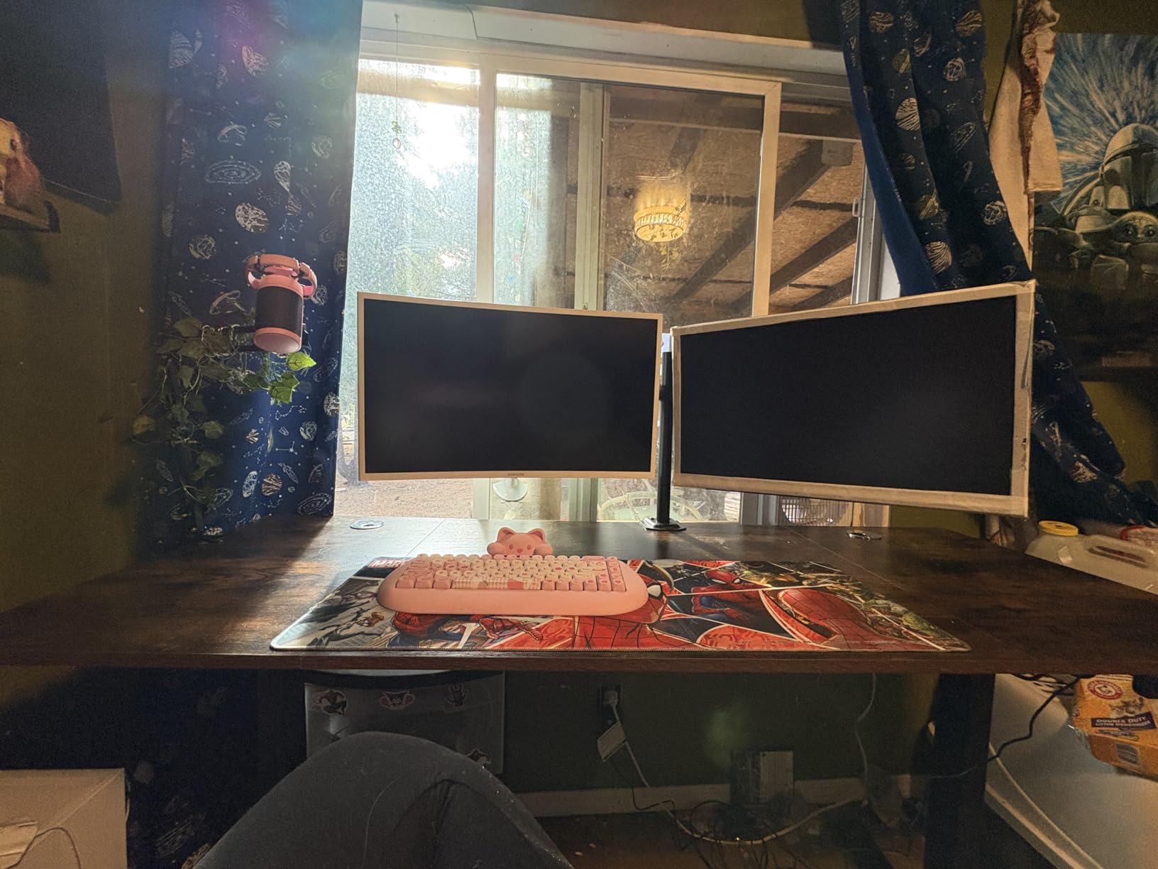 SIAGO Black 60x28 in Standing Desk, 1 Inch Thick Tabletop, Double Frame | Electric, Holds 220lbs, Sit Stand, 3 Memory Height Adjustment customer photo 1