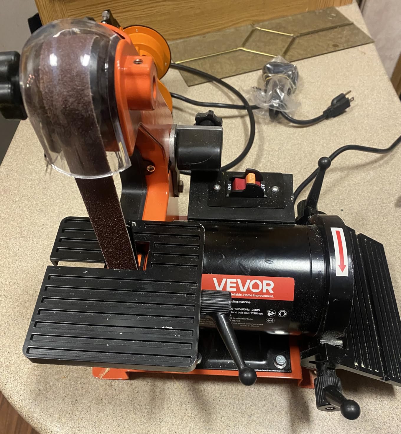 VEVOR Professional Belt Sander with Stand, 9