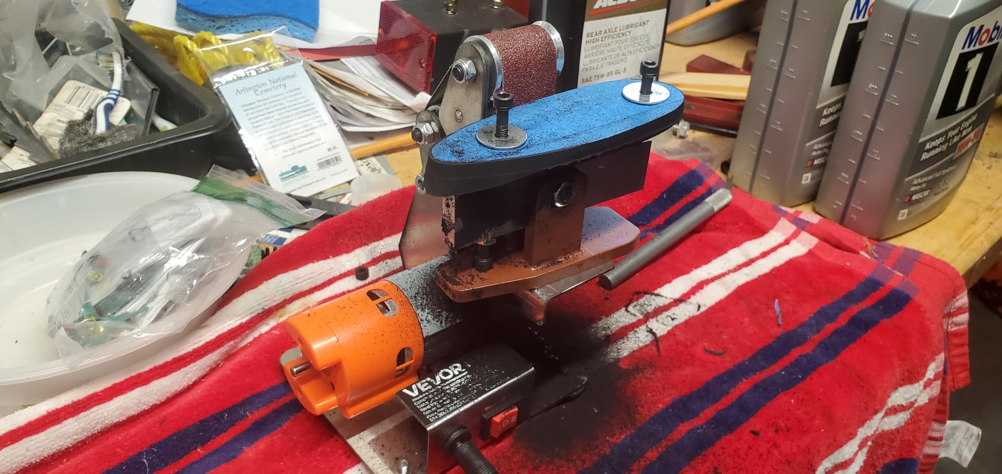 VEVOR Professional Belt Sander with Stand, 9