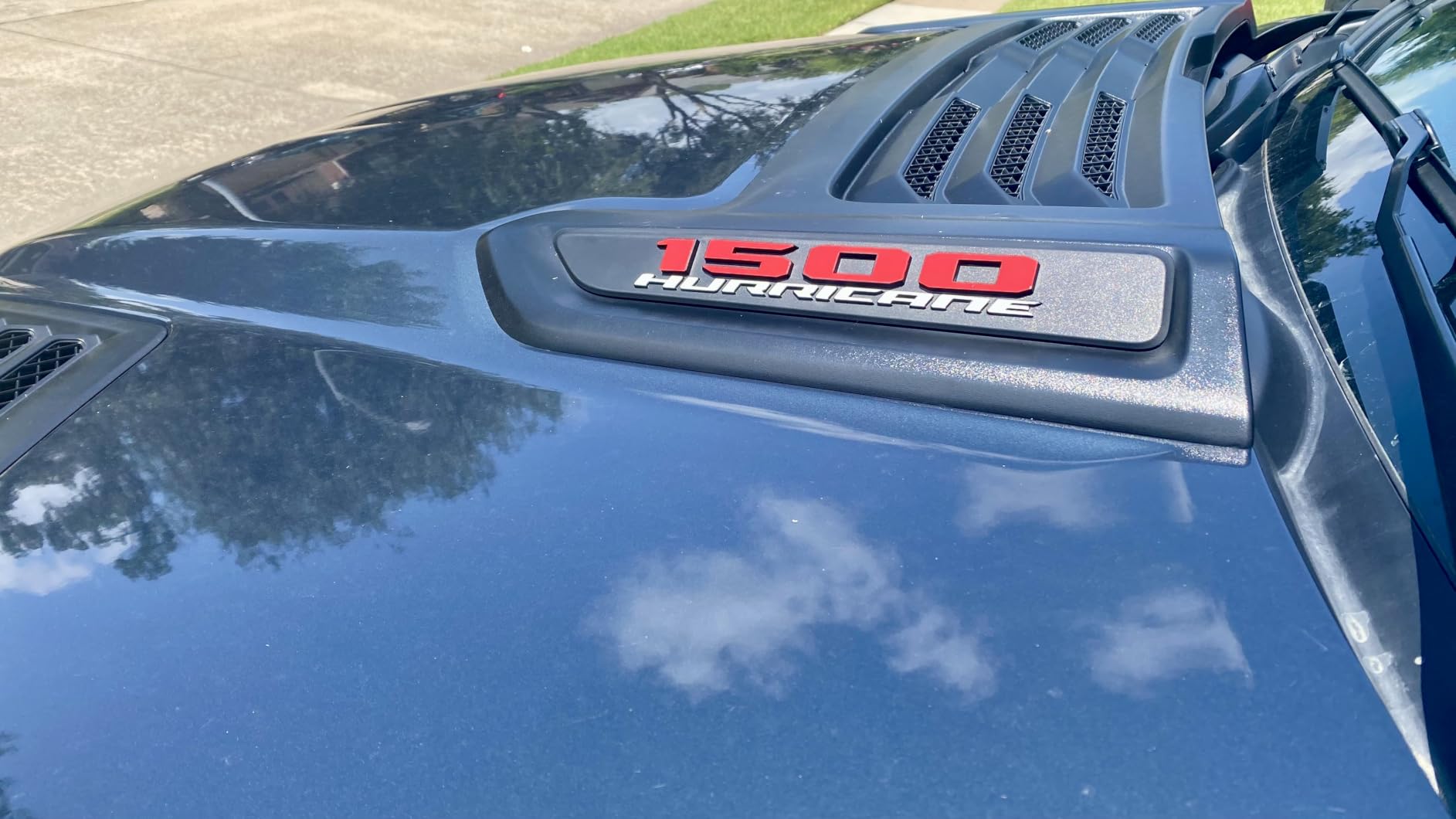 1500 Hurricane Hood Emblem Overlay Stickers - 2026 Ram 1500 | Sport Performance Hood Only (Carbon Fiber) customer photo 1