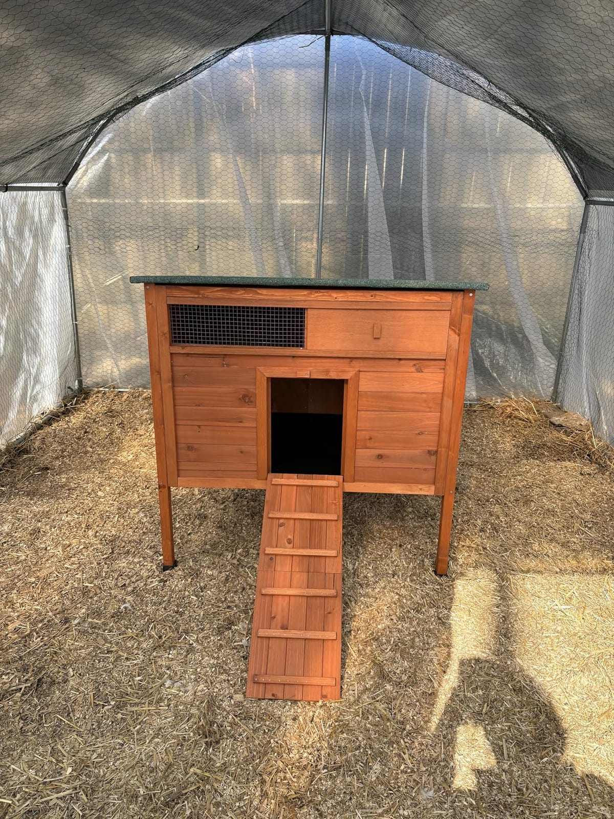 Insulated Duck Coop Warm Duck House for Outside Wooden Duck House with Larger Windows, Chicken coop with Perches, Ramp, Openable Roof customer photo 2