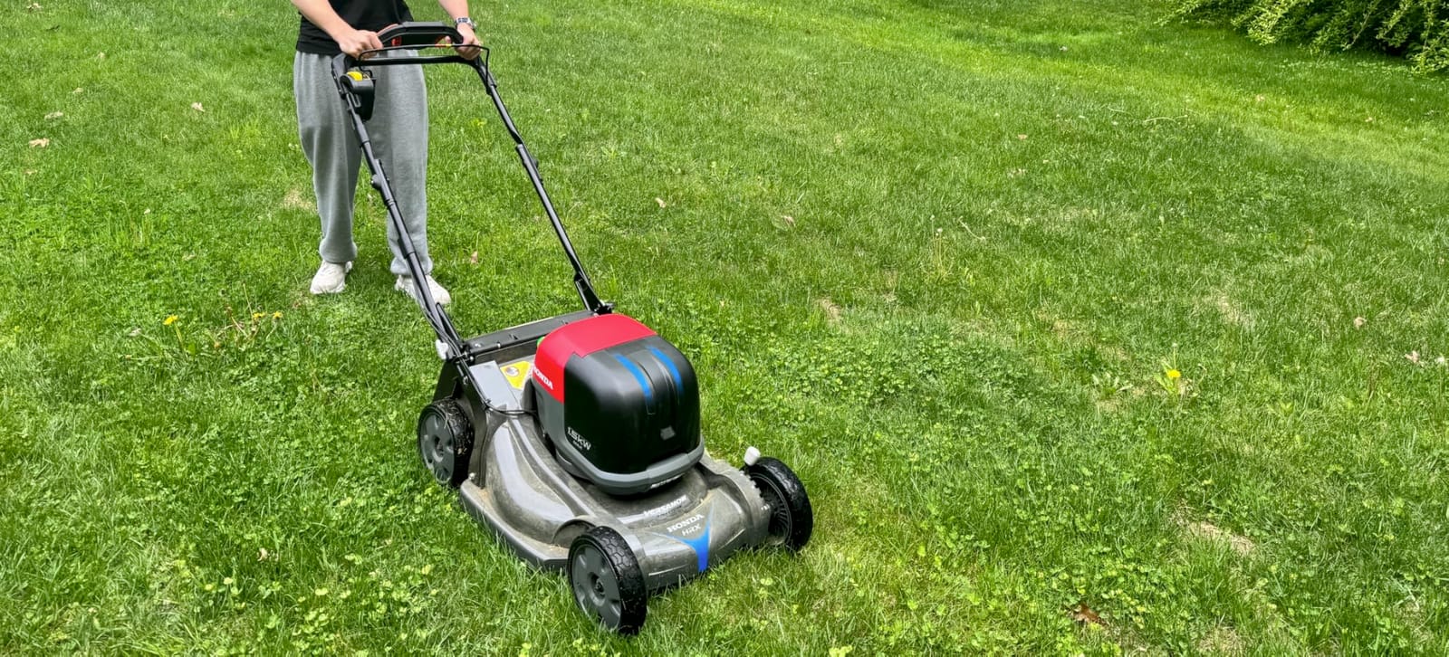 Honda HRX-BE 21-Inch Walk Behind 12 AH Battery Powered Lawn Mower with 2 Battery Bays, Variable Speed Self Propelled Lawn Mower with 2.2 Bushel Capacity, Easy-Off Grass Bag (HRX217YXBEXA6) customer photo 2