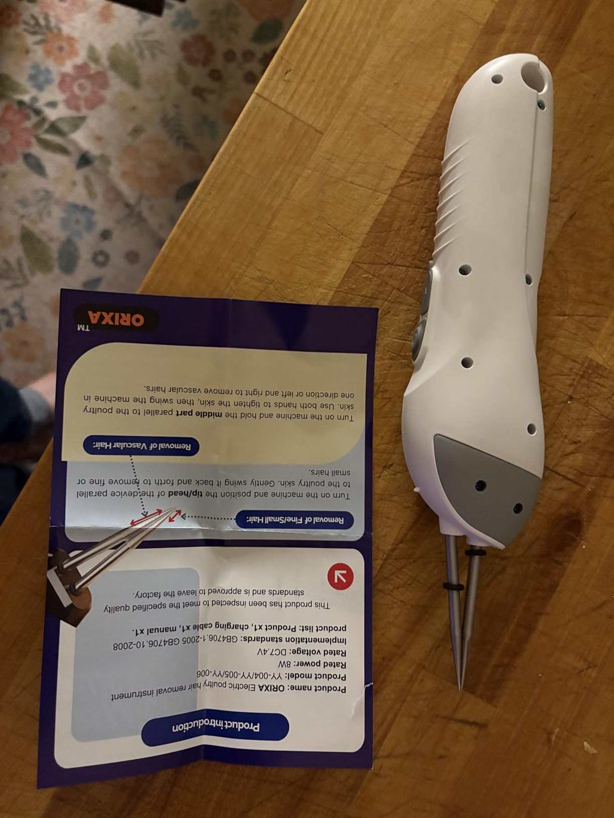 ORIXA Dual-Motor Chicken Plucker, 35,000 RPM Low-Noise Cordless Poultry Feather Remover with 304 Stainless Steel Tweezer Head, USB-C Rechargeable customer photo 2